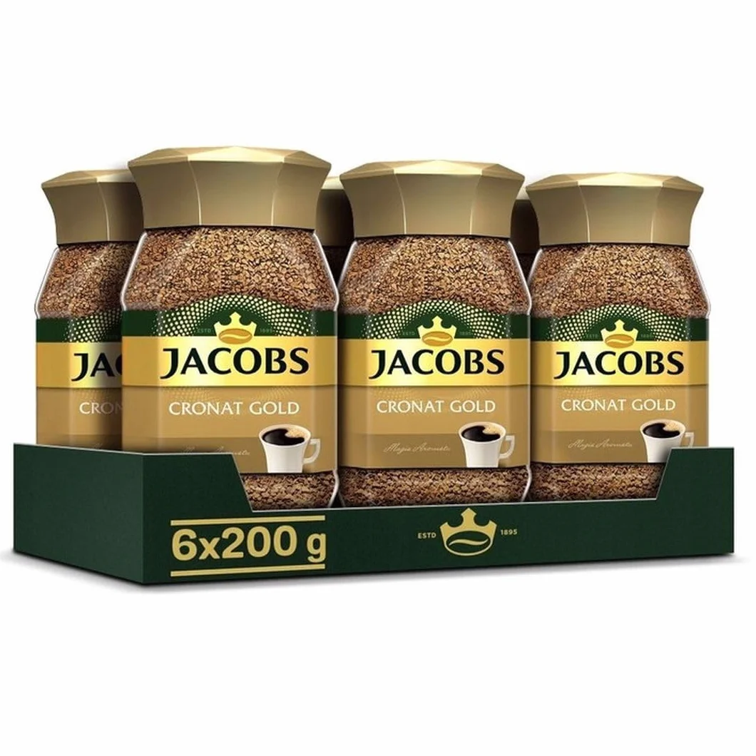 Jacobs Cronat Gold Kawa rozpuszczalna 200 g 6 sztuk
