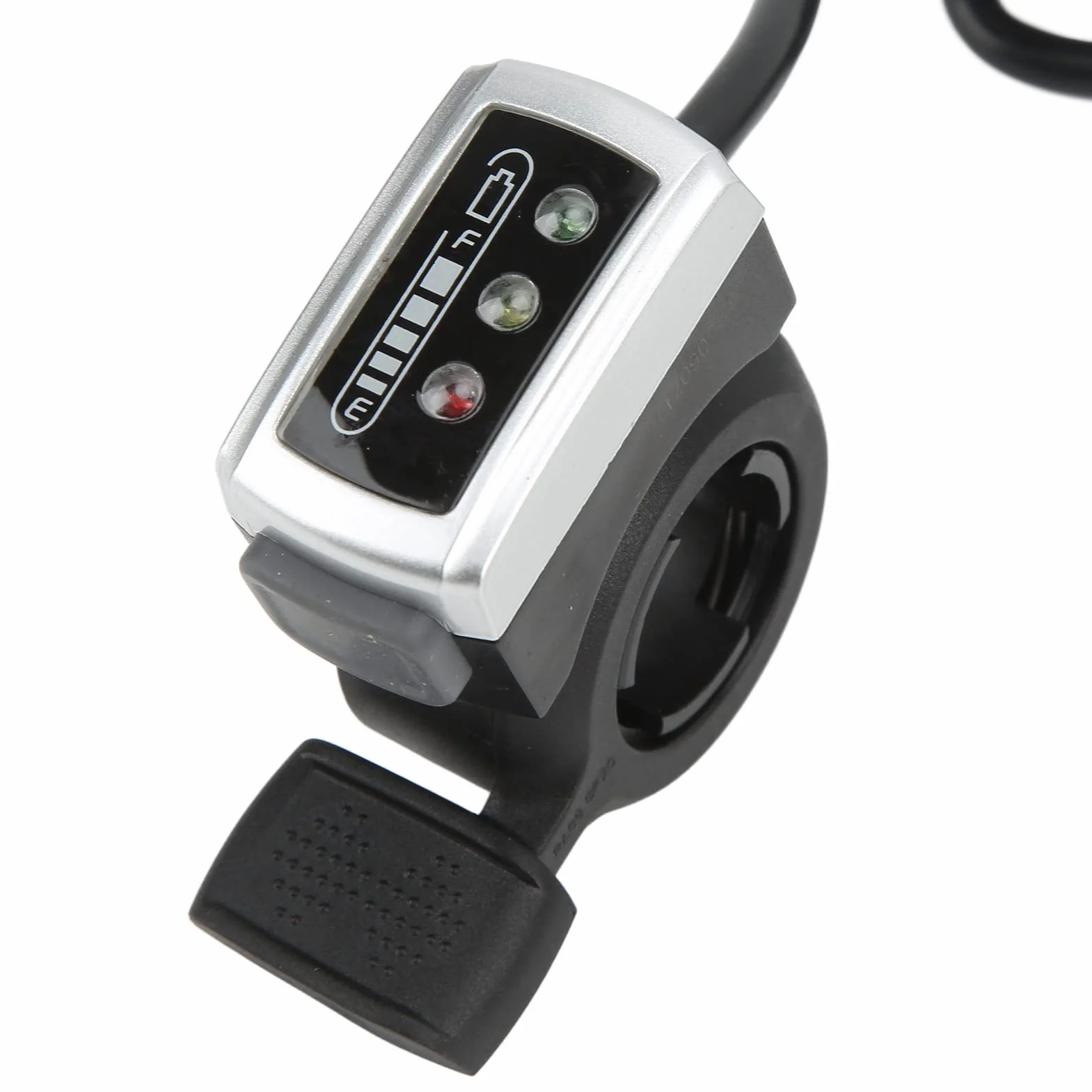 Przepustnica Kciuka, 6-przewodowa Przepustnica Kciuka z Włącznikiem/wyłącznikiem Wskaźnik Akumulatora Przysłona 22 Mm do Skutera Elektrycznego (24V)