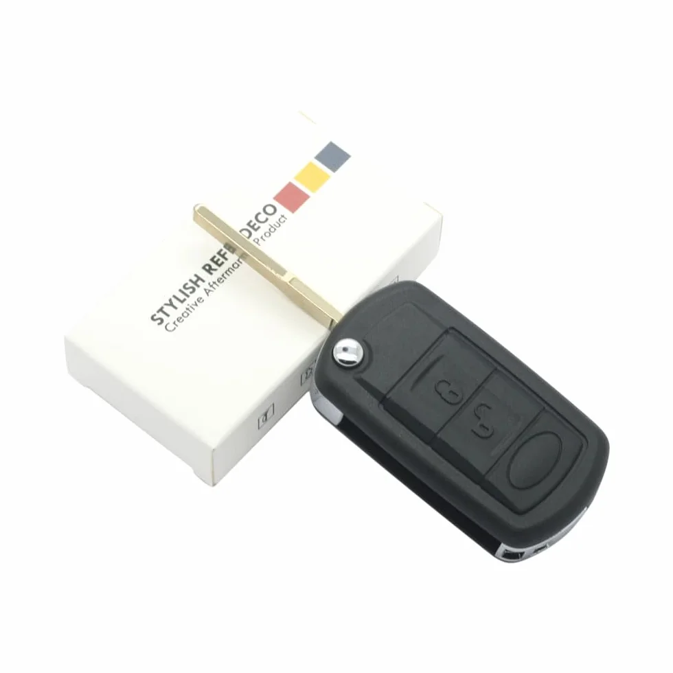 Zapasowa obudowa kluczyka kompatybilna z Land Rover Range Rover Sport LR3 Discovery 3 przyciski Flip Keyless Entry Remote Control SS700