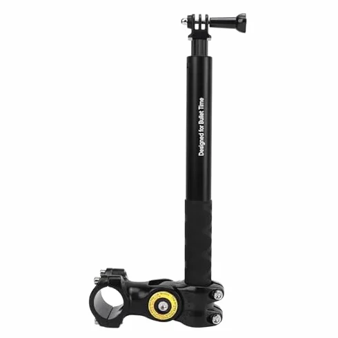Motocykl Motor Selfie Stick Uchwyt Mocujący na kierownicę, 1/4in Kierownica Mocowanie Kamery Zacisk Uchwytu, Kompatybilny z Kierownicami Rowerowymi i Motocyklowymi 29mm-32mm