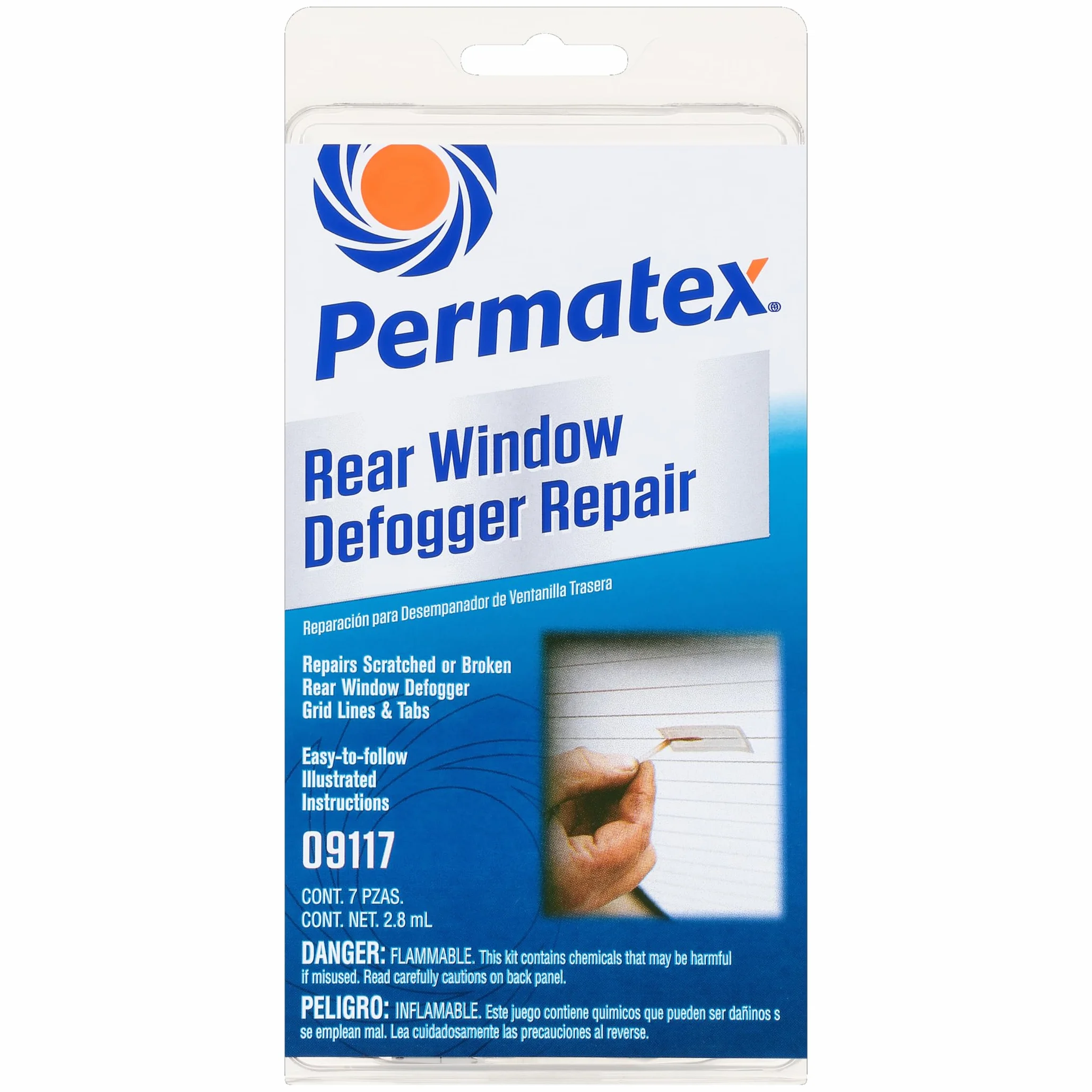 Permatex 09117 zestaw naprawczy odmgławiacza tylnej szyby