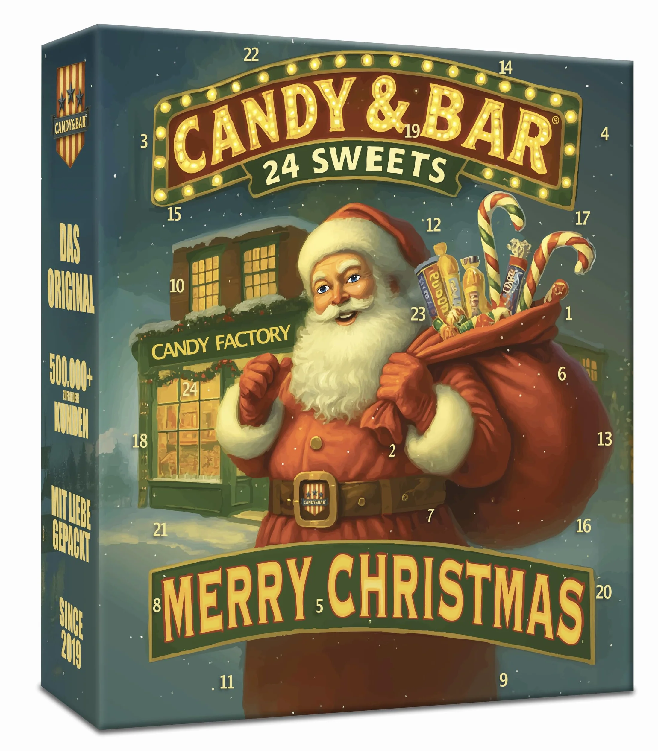 Kalendarz adwentowy USA XXL 2025 24 różne amerykańskie słodycze Hershey’s Candy & Bar