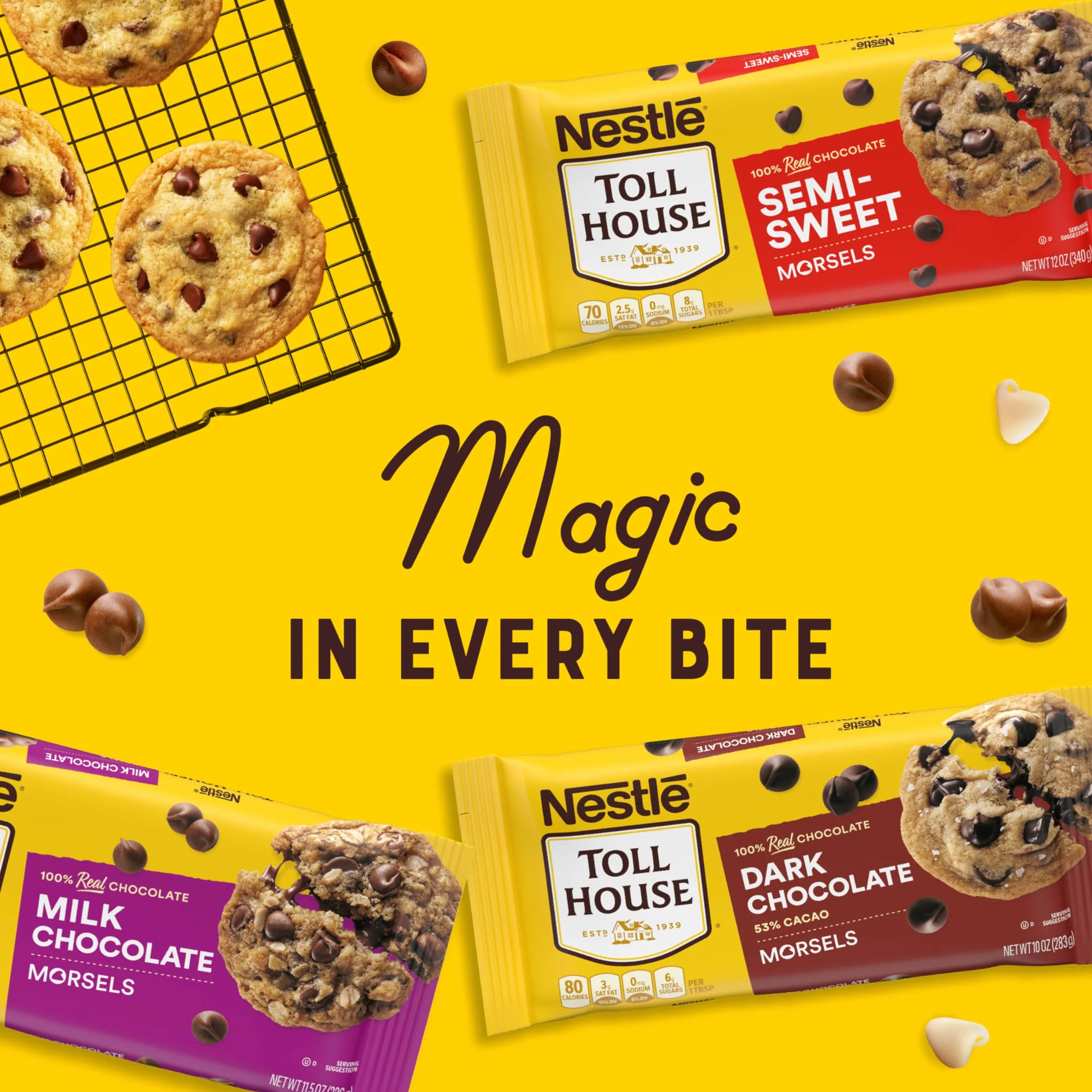 Nestlé Czekolada mleczna czip popękany 340 g