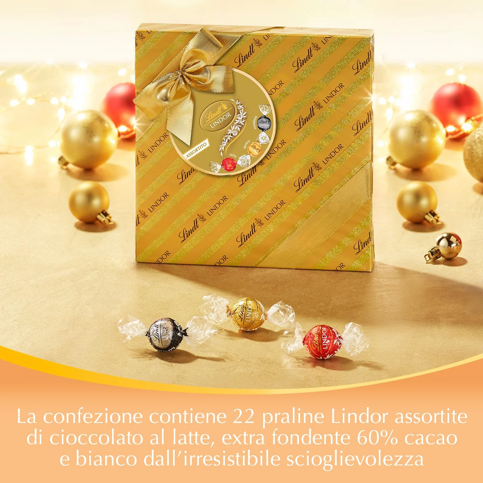Lindt Lindor pudełko kartonowe, 287 g