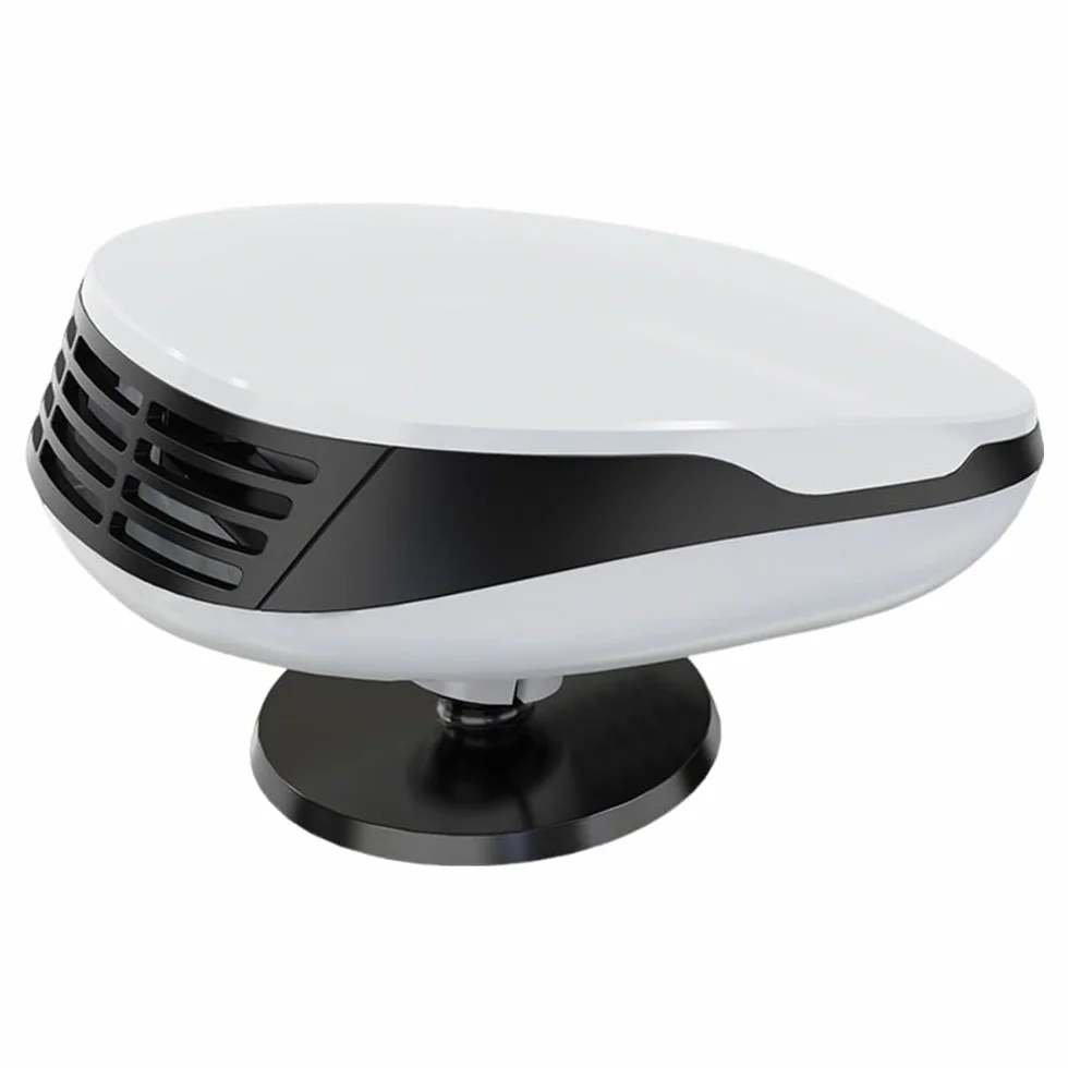 Ogrzewanie samochodowe 12 V, 2 w 1, przenośne ogrzewanie samochodowe, z podstawą obrotową 360°, termowentylator samochodowy, ogrzewanie postojowe do przedniej szyby, wielofunkcyjne ogrzewanie