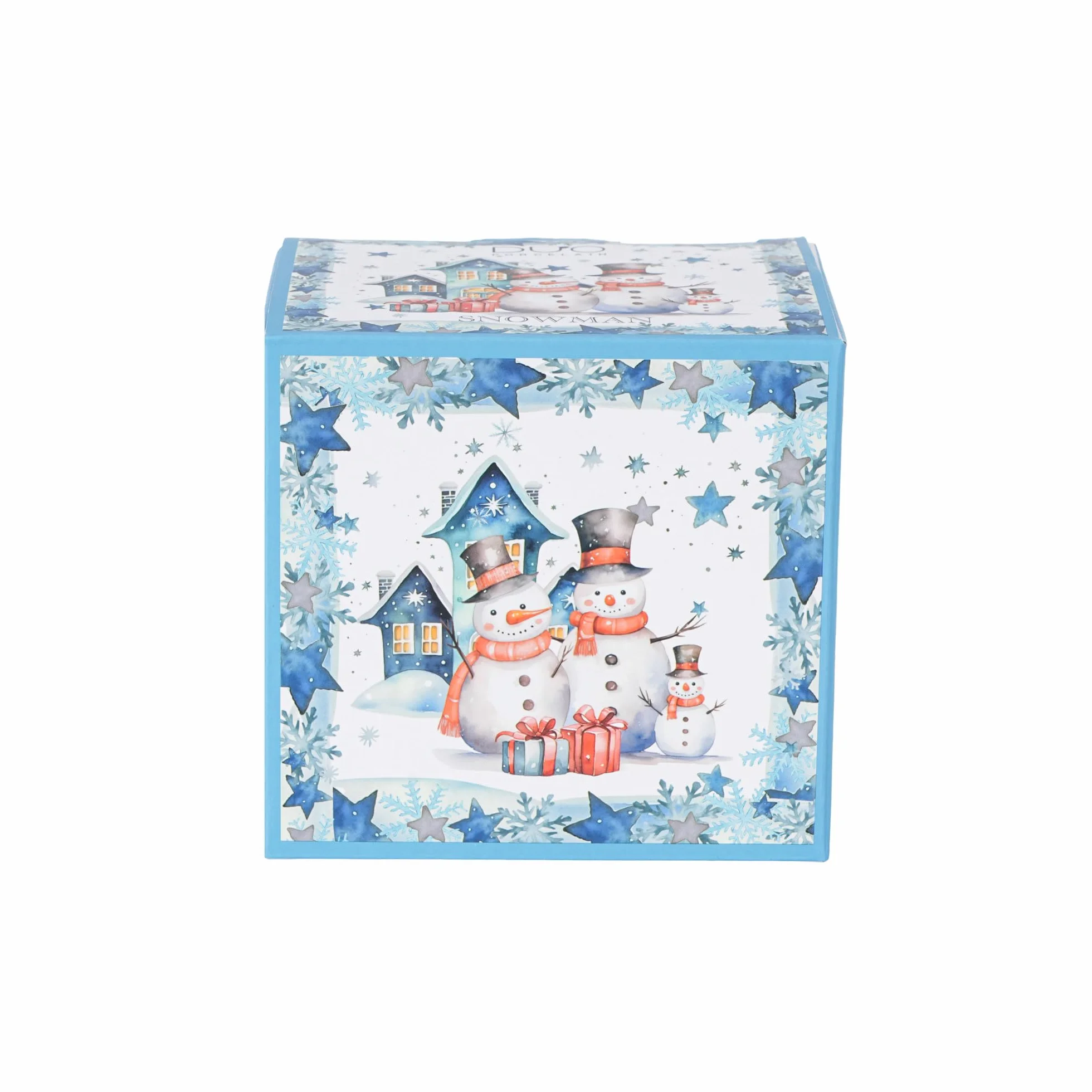 Filiżanka do herbaty Duo 430 ml New Bone China sitko ze stali nierdzewnej pudełko prezentowe wzór bożonarodzeniowy