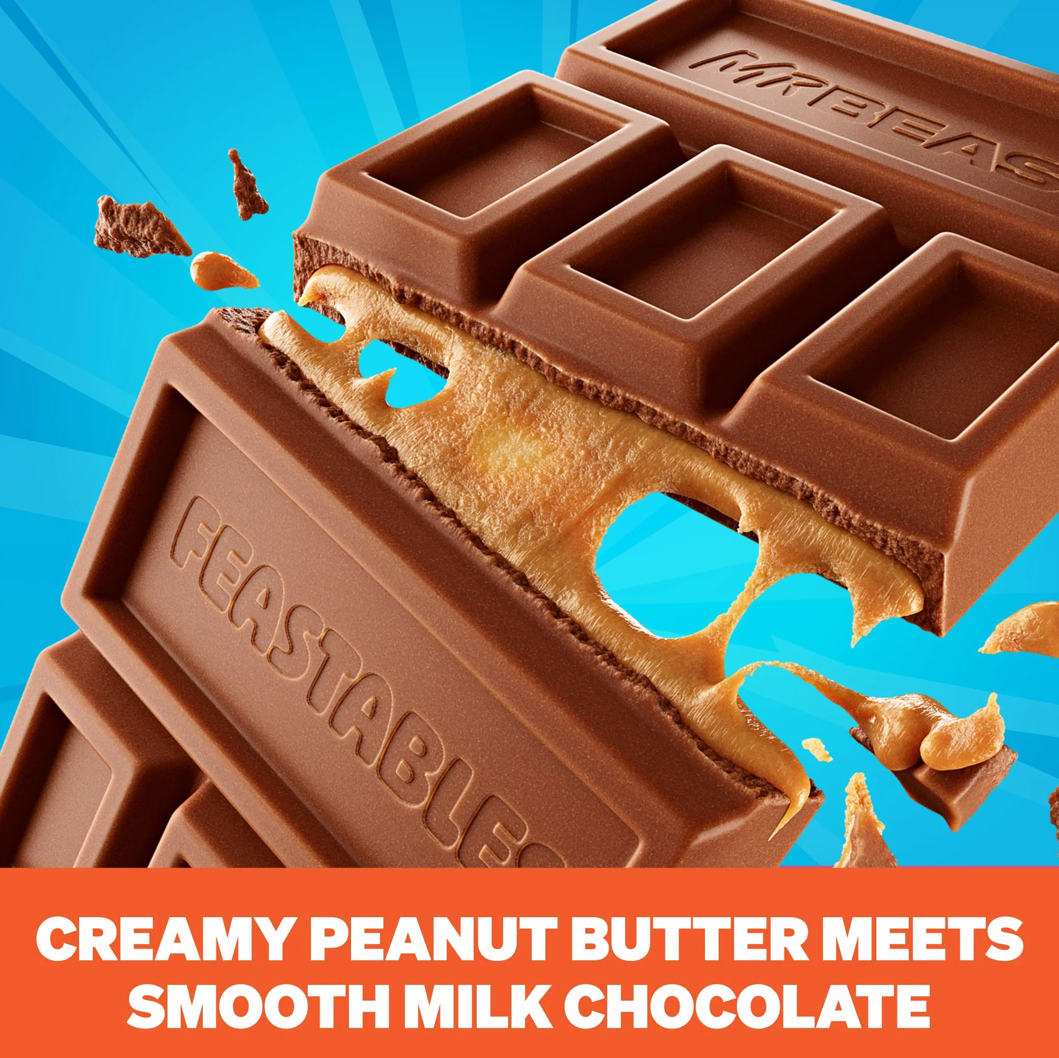 Feastables MrBeast tabliczka czekolady (Deez Nutz/ Peanut butter)