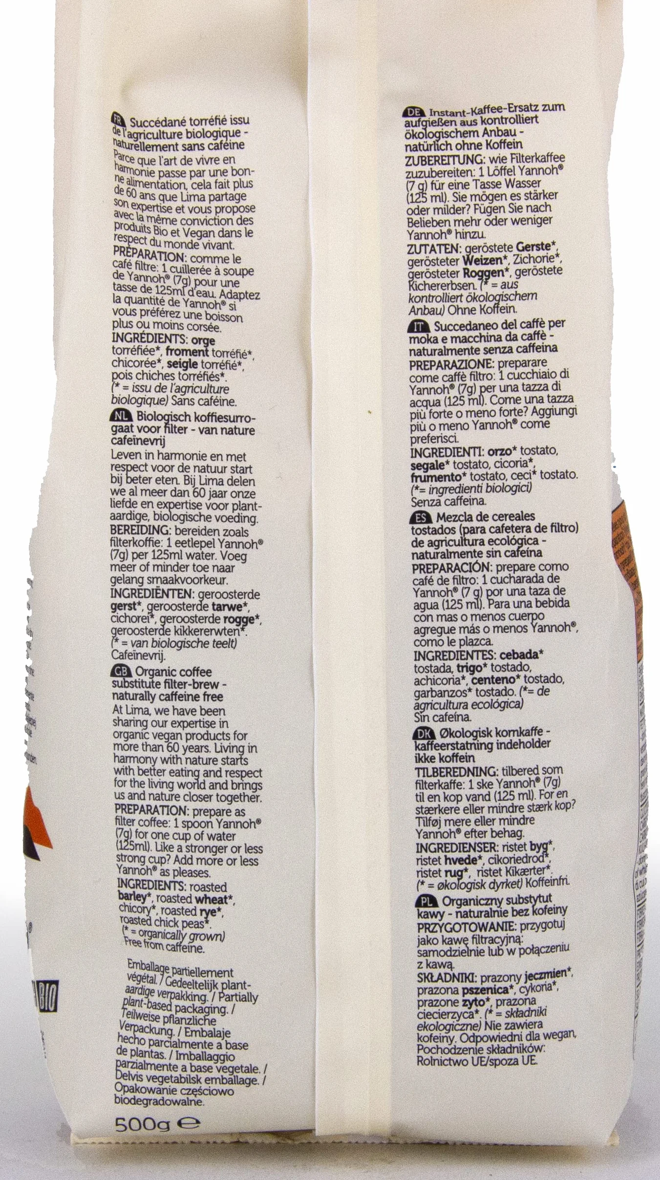 KAWA ZBOŻOWA YANNOH BIO 500 g - LIMA
