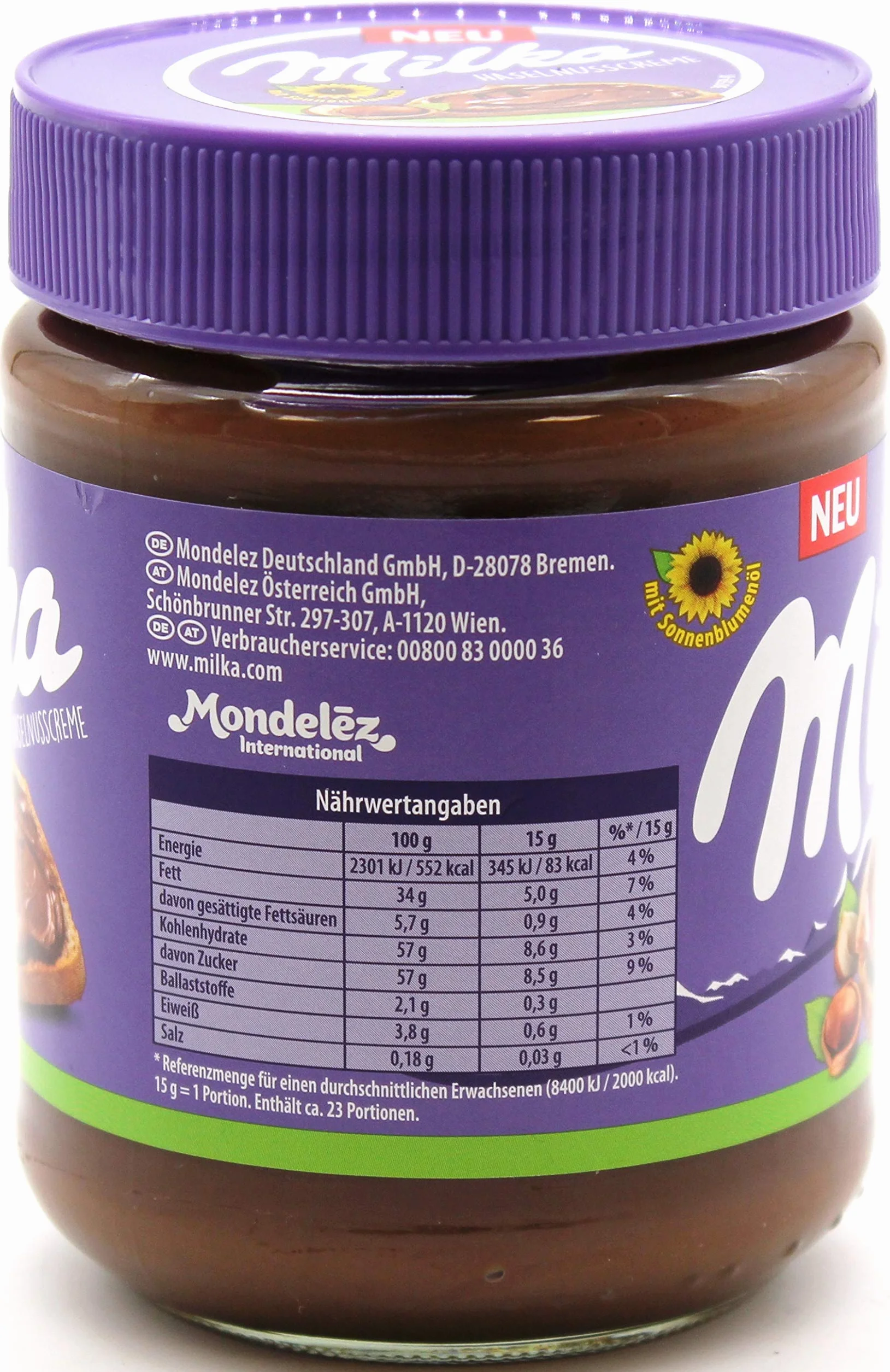 Milka Krem z orzechem laskowym, opakowanie 12 sztuk (12 x 350 g)