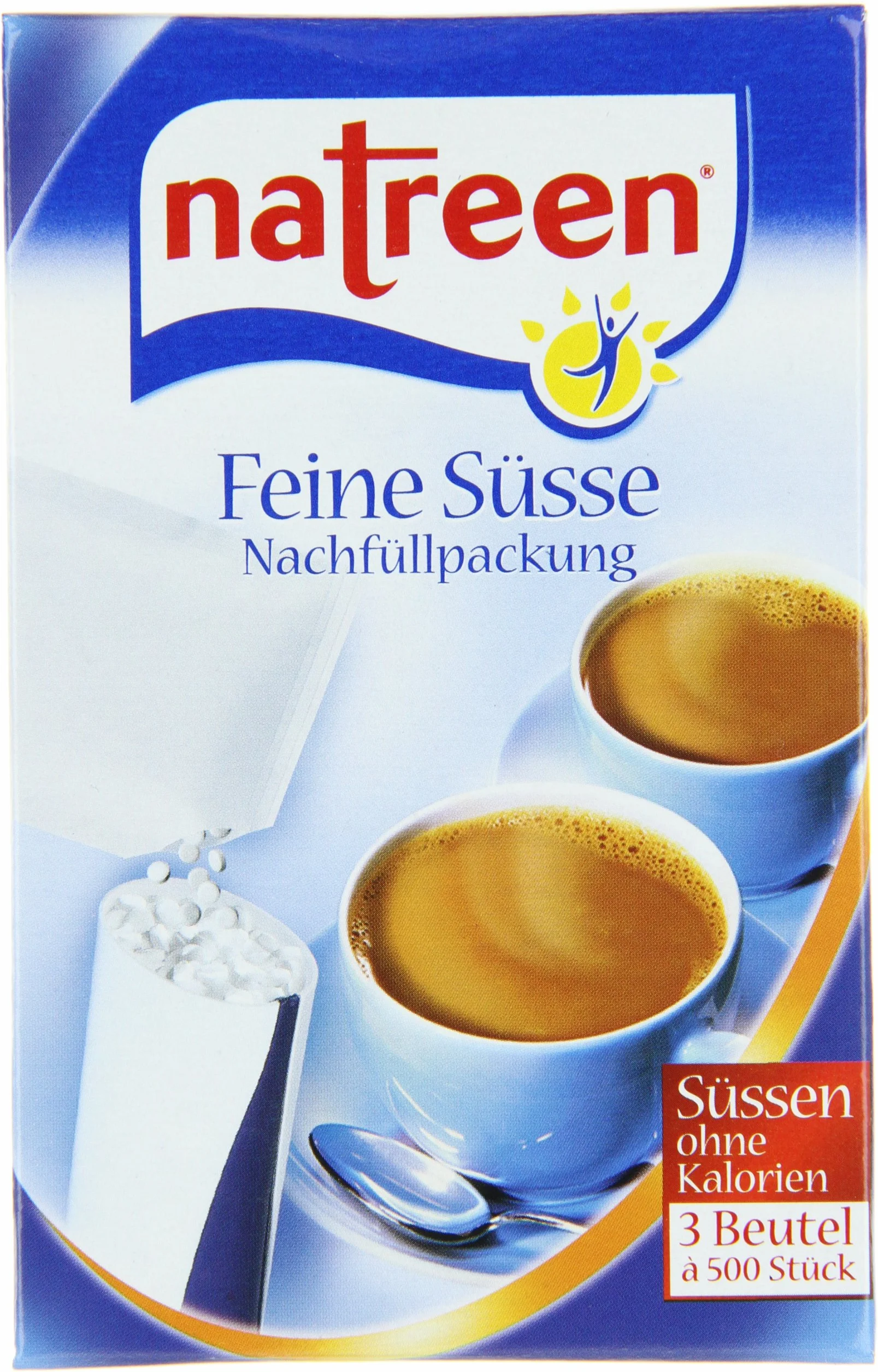 Natreen Słodzik Classic delikatny słodki wkład uzupełniający 1500, 2 x 96 g