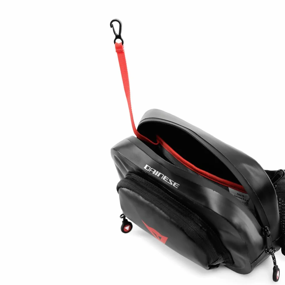 Dainese - Explorer Waist Bag 1.8L, wodoodporna saszetka biodrowa, dla mężczyzn i kobiet, czarna, Czarny (Black), Wodoodporna saszetka nerka