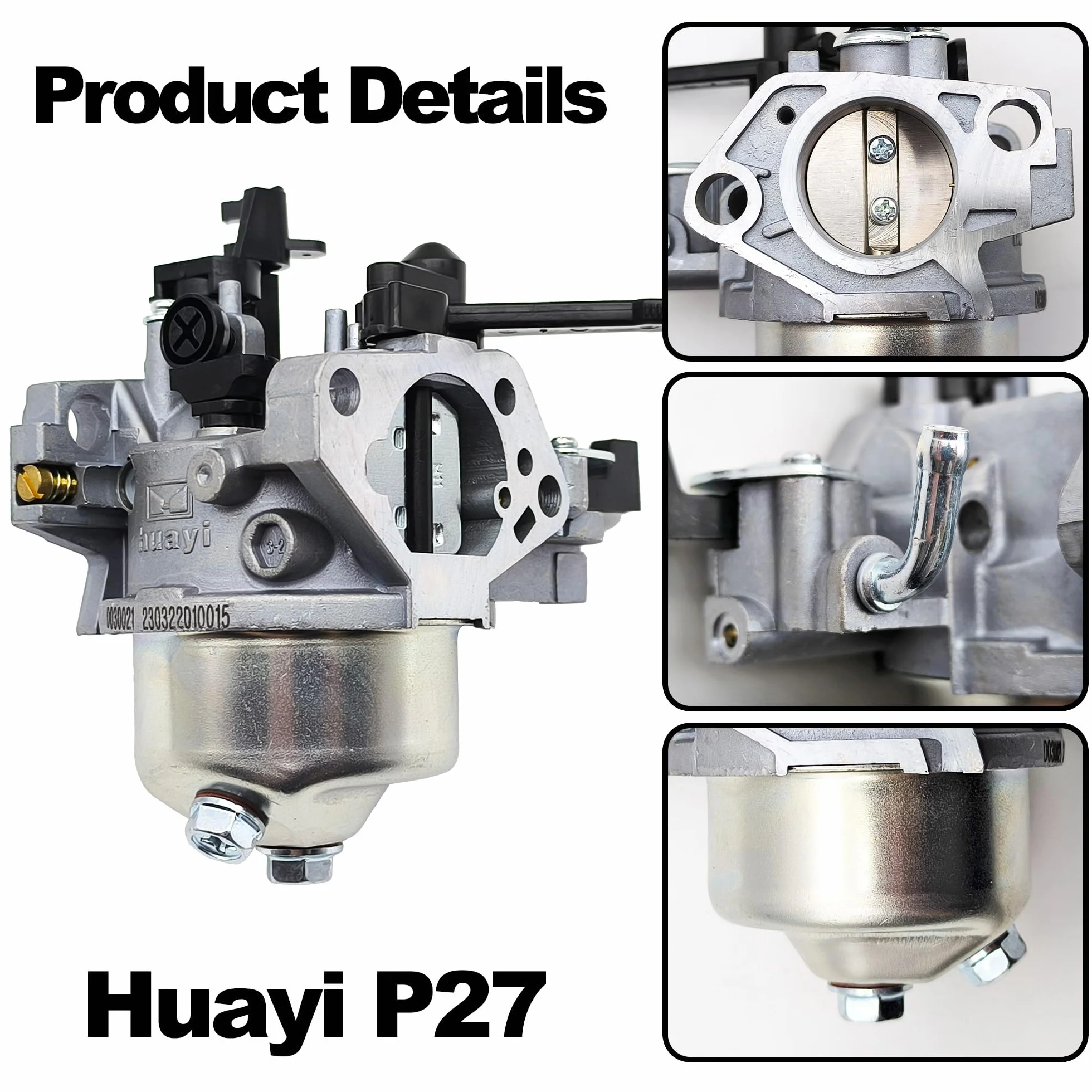 GX390 GX340 gaźnik Huayi P27 Predator 420cc gaźnik 16100-ZF6-V01 do Honda i Clone 11hp Predator 13 KM myjka wysokociśnieniowa odśnieżarka mini rowery