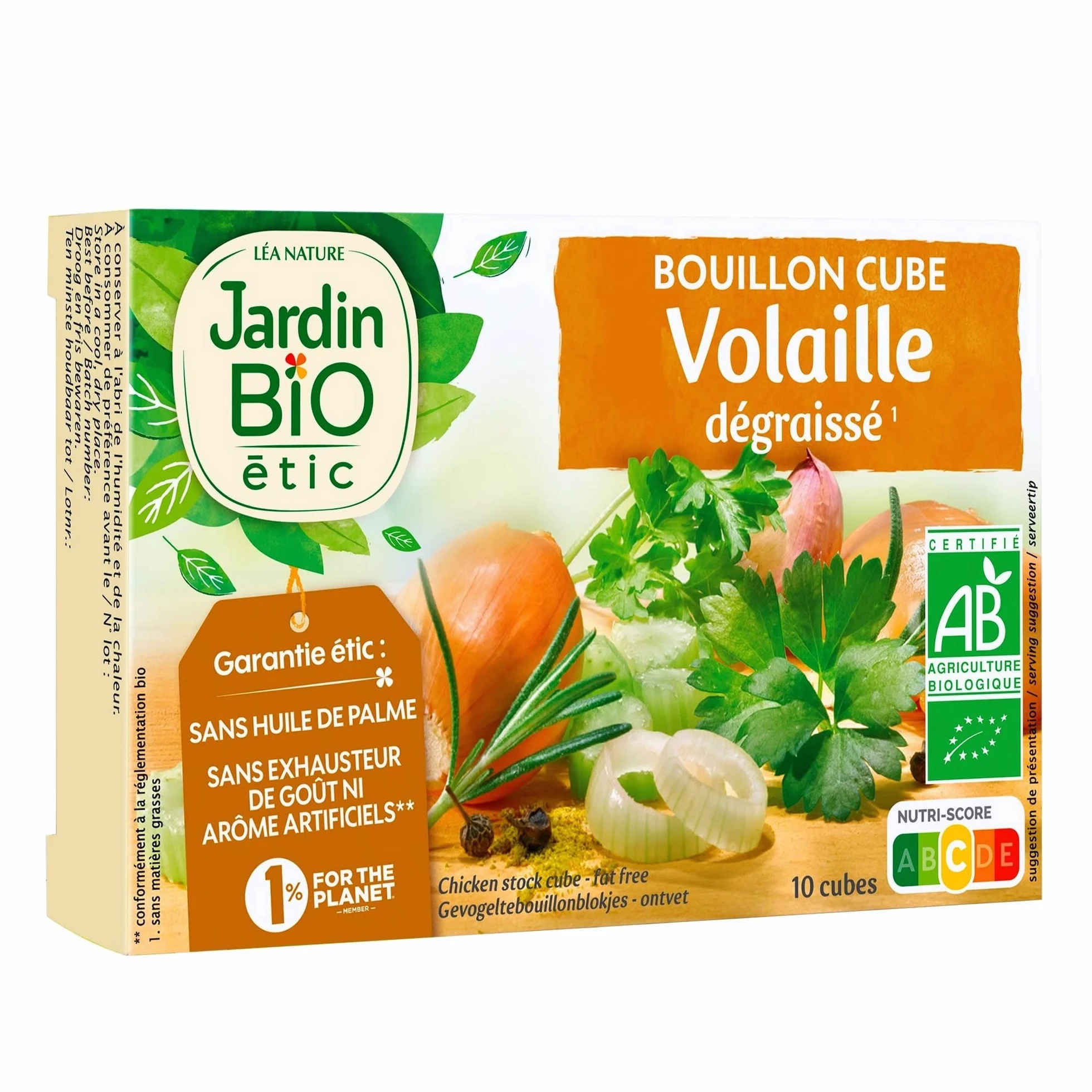 Ogród Bio Bouillon Cube Volaille Dégraissé 100 g