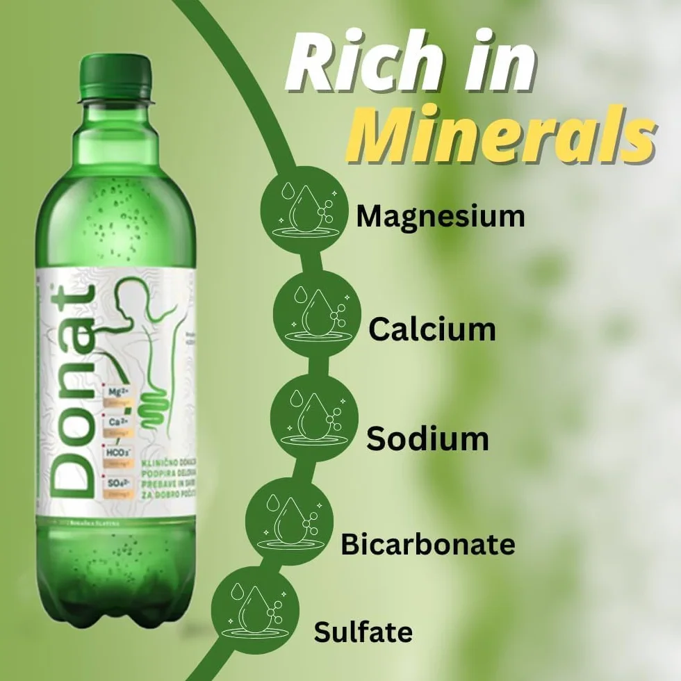 SORINA 6 naturalna woda mineralna gazowana DONAT MG ROGASKA Magnesio 100 cl