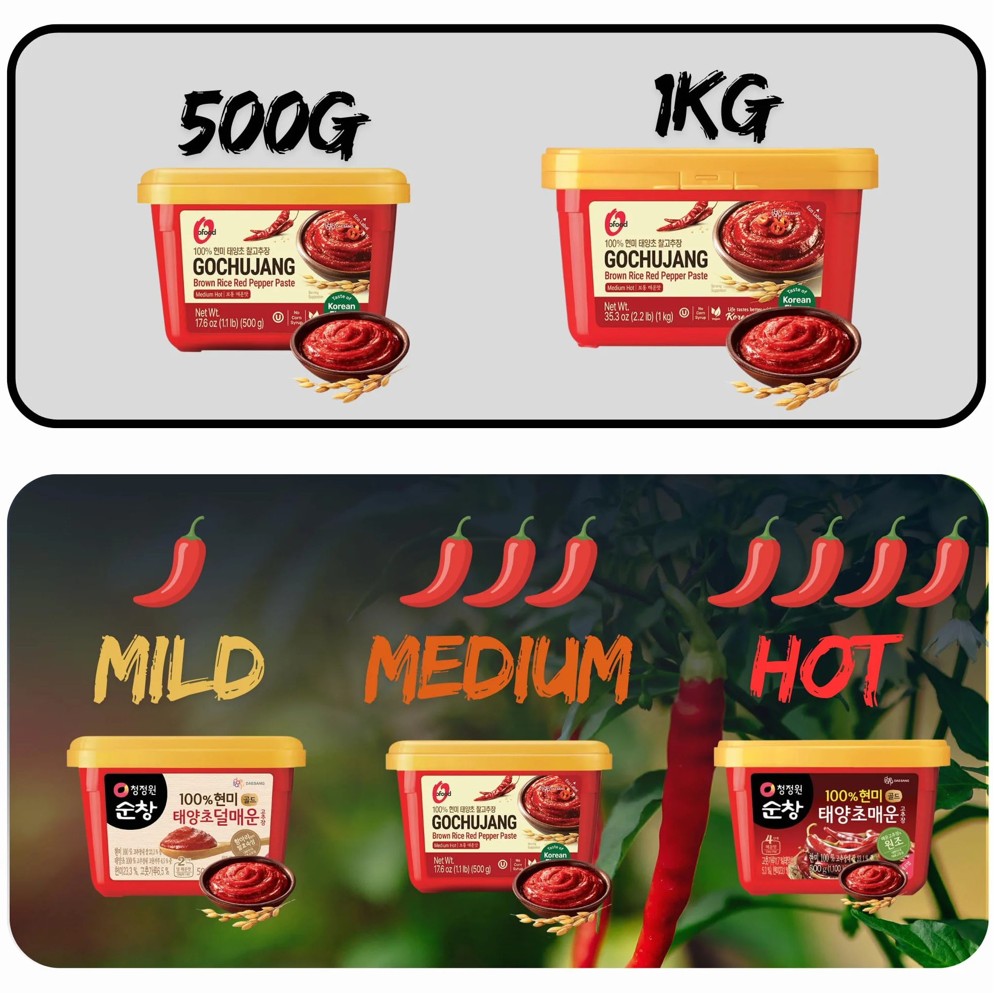 Chung Jung One Gochujang pasta z ostrej czerwonej papryki 500 g