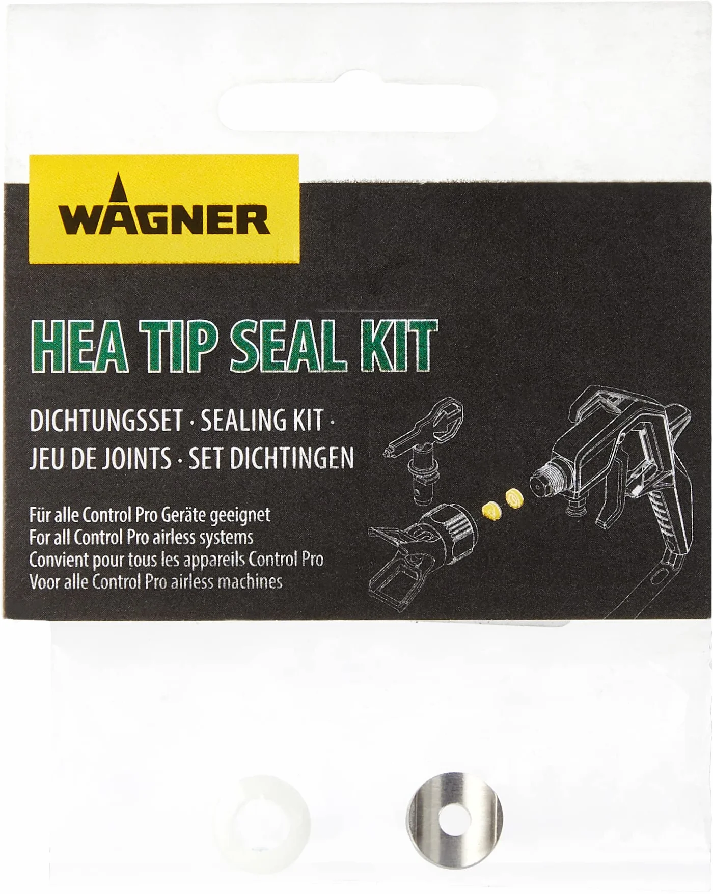 WAGNER Control Pro HEA uszczelka dyszy ustawiony WAAGNER Airless system natryskowych Control Pro, biały