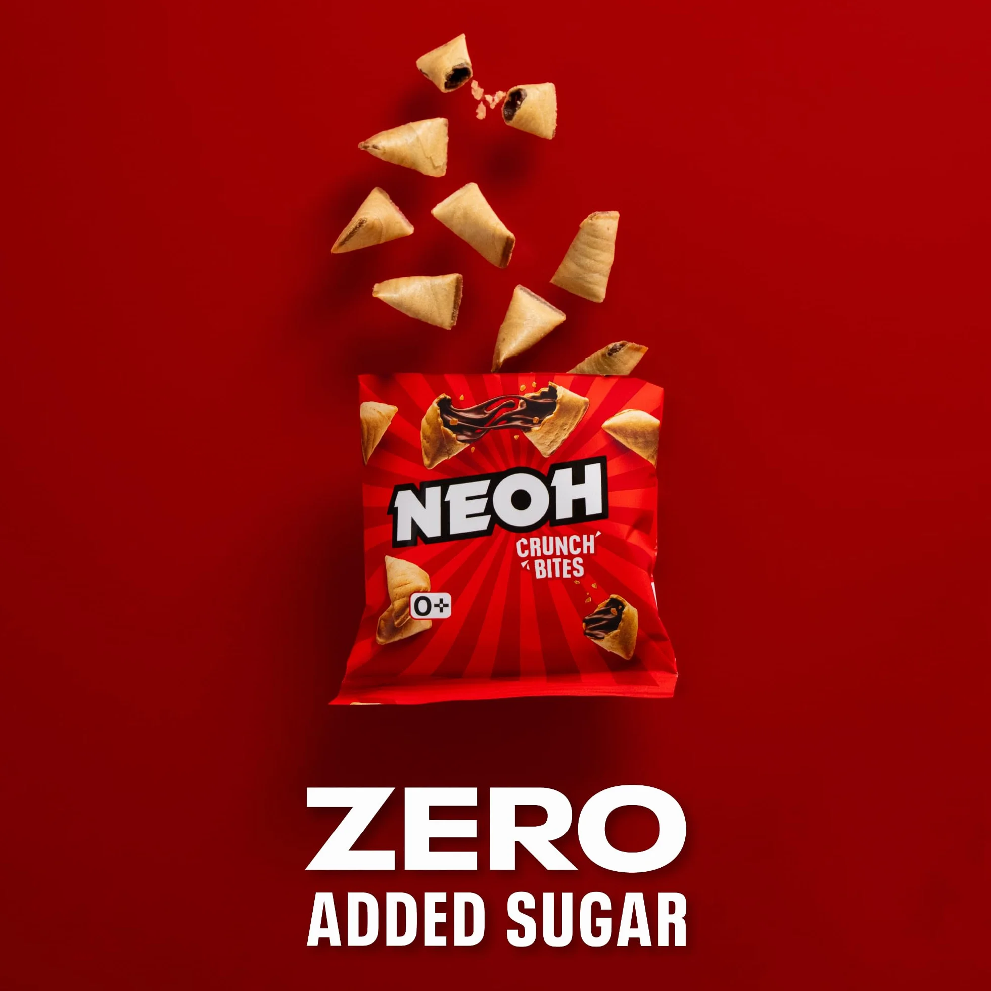 NEOH Low Carb Keto Bites Czekolada - 1 g Cukier / 104 kcal - Bez dodatku cukru - 29 g (Opakowanie 20 sztuk) - Chocolate