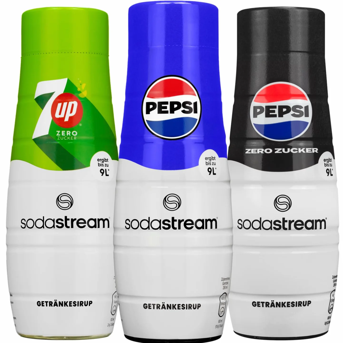 Sodastream 3x SYROP KONCENTRAT PEPSI MAX 7UP ZERO PEPSI SATURATOR DO WODY