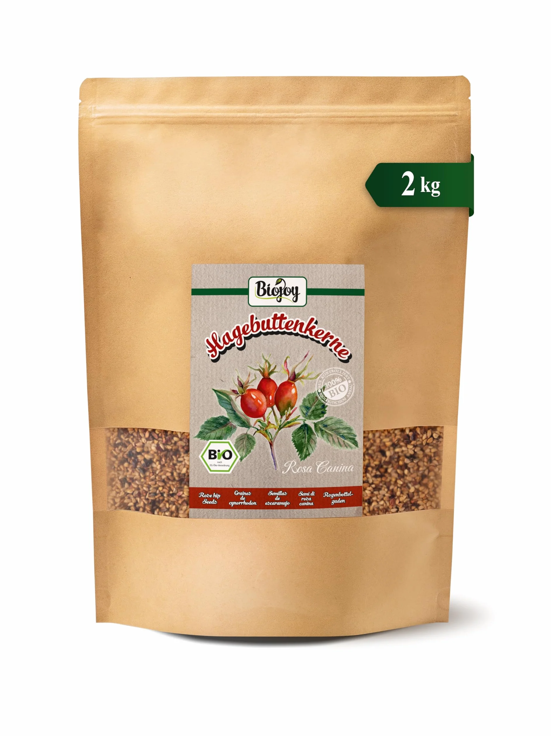 Biojoy Organiczne pestki dzikiej róży (2 kg)