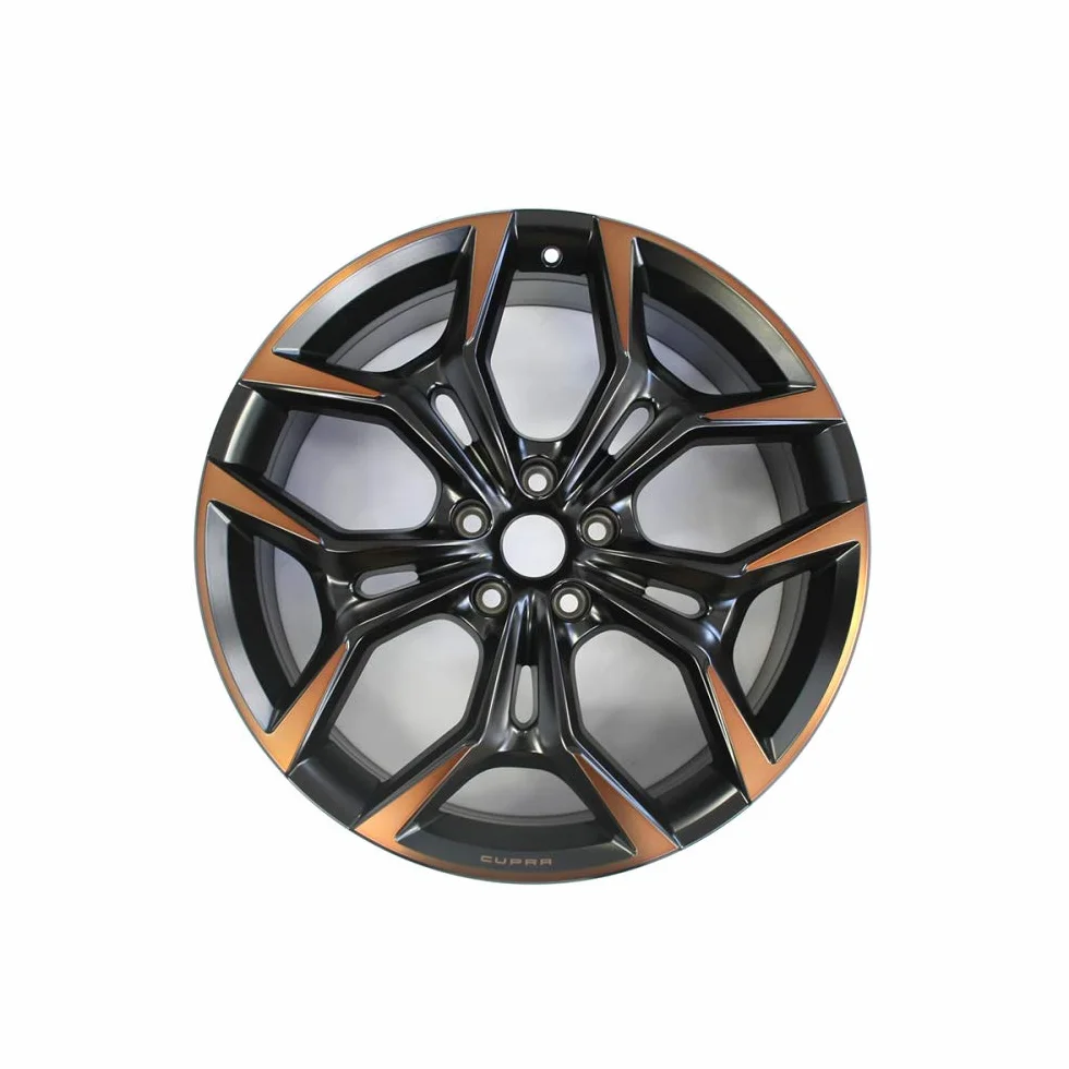 Seat 575601025AMXEB felga aluminiowa CUPRA 20 cali Tuning Sport Felga 8Jx20 ET40 5x112 Felga z lekkiego metalu, czarna matowa/miedziana