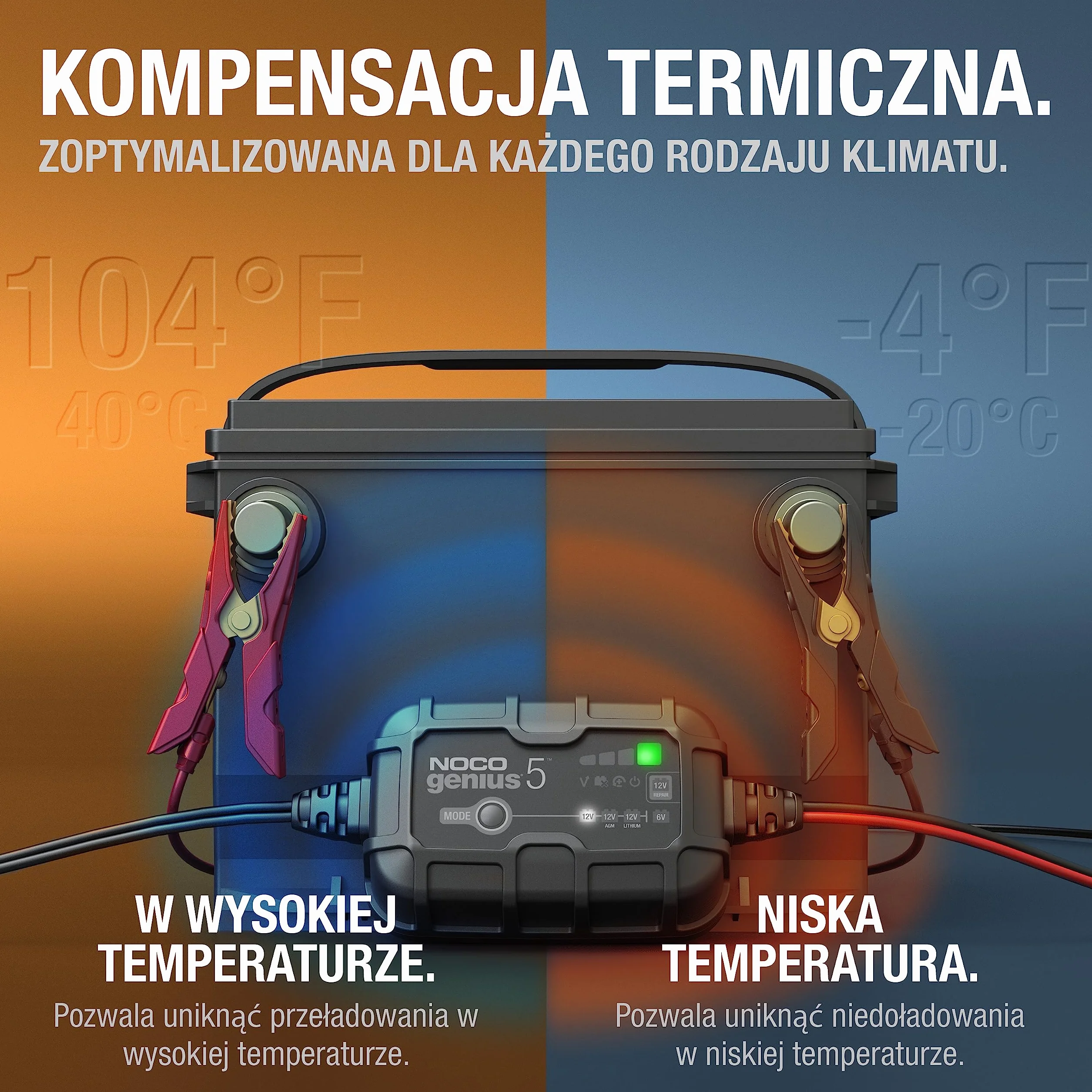 NOCO Inteligentna ładowarka Genius5 6/12V 5A