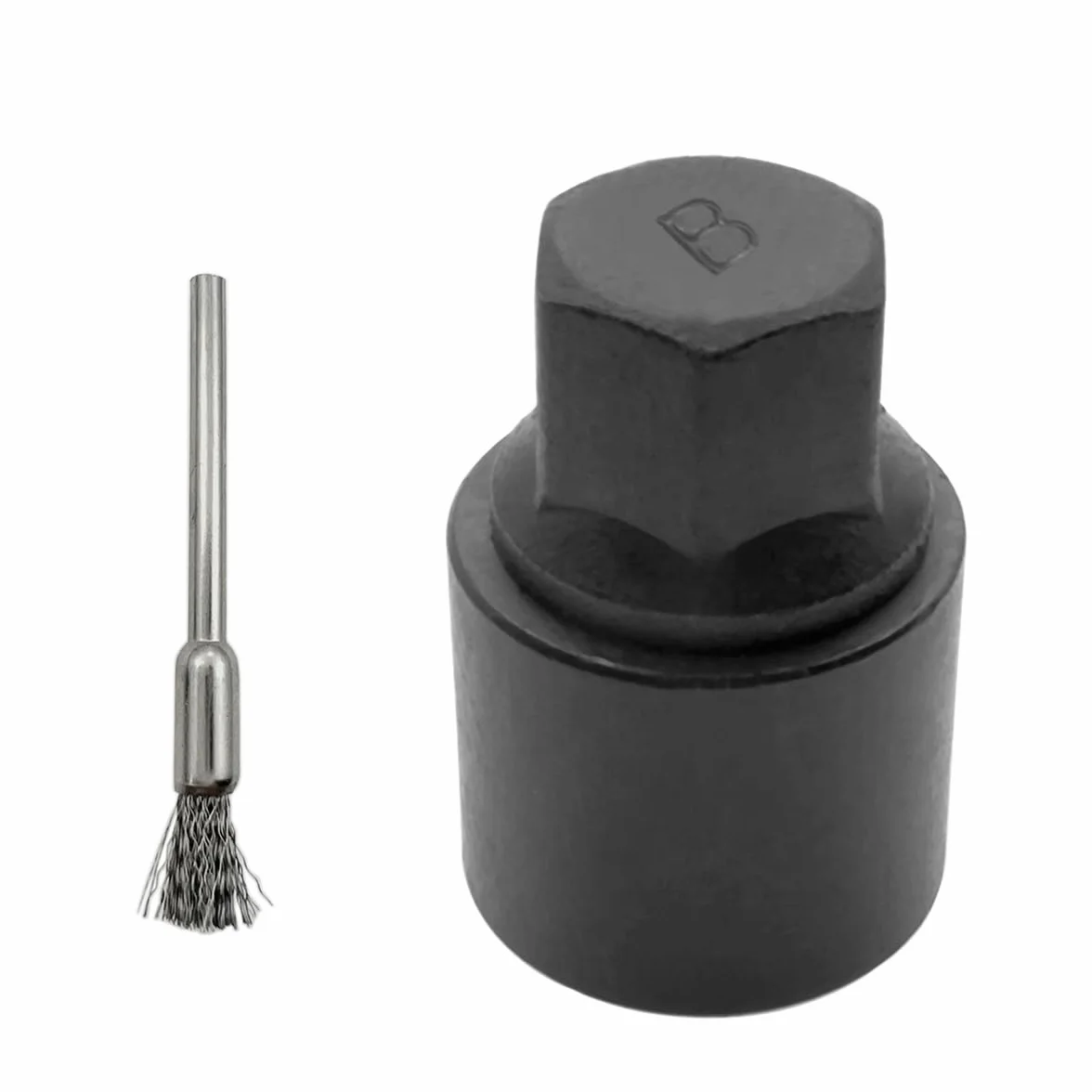Klucz do nakrętki blokującej koła kompatybilny z modelami Toyota, Lexus, Tacoma, adapter gniazda nakrętki blokującej koła, narzędzie do usuwania końcówek antykradzieżowych (#B)