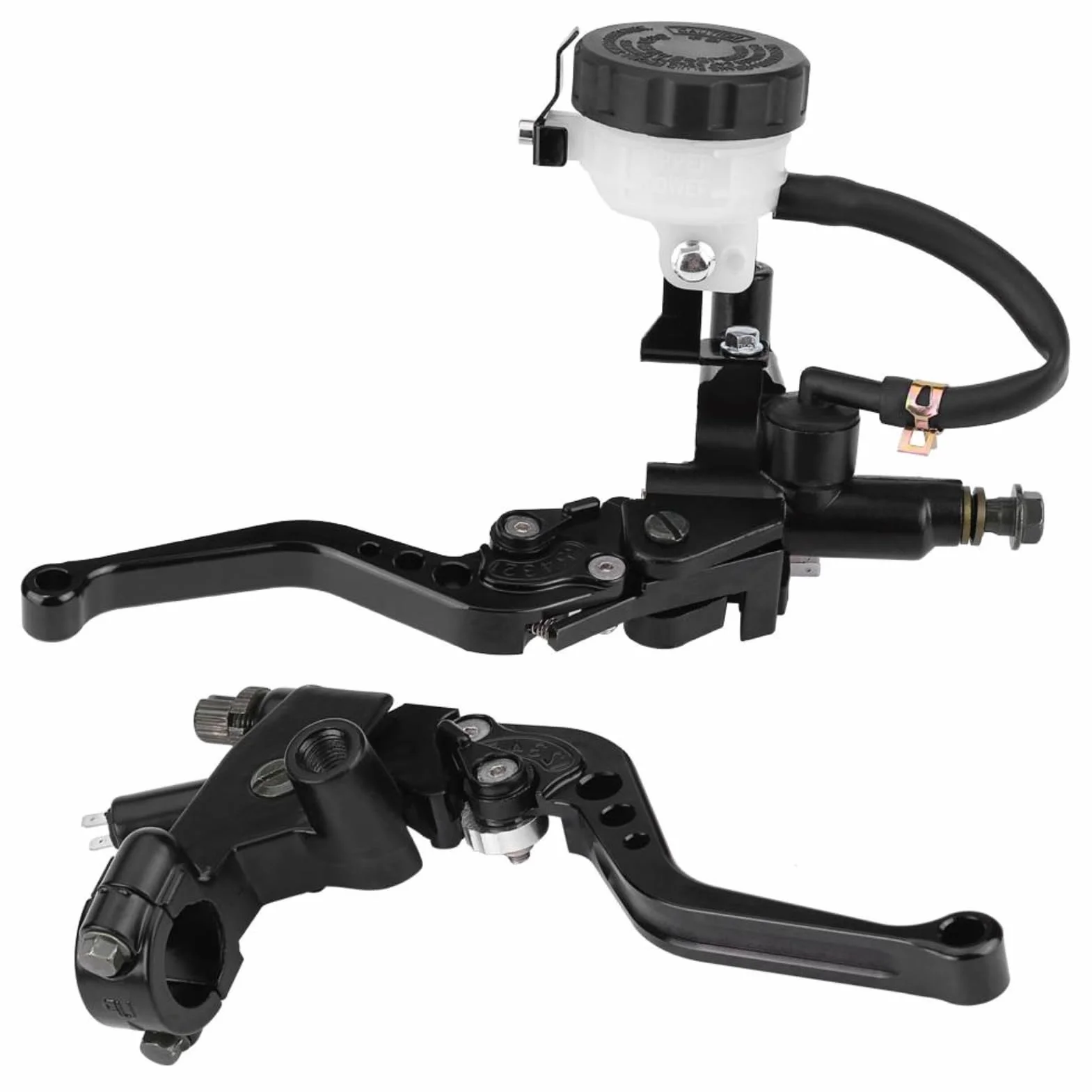 Motorcycle Brake Master Cylinder, Universal 7/8 (22 mm) Motorcycle Hamure Hamurek Master Cylinder Zbiornik Zestaw Zestaw Burek