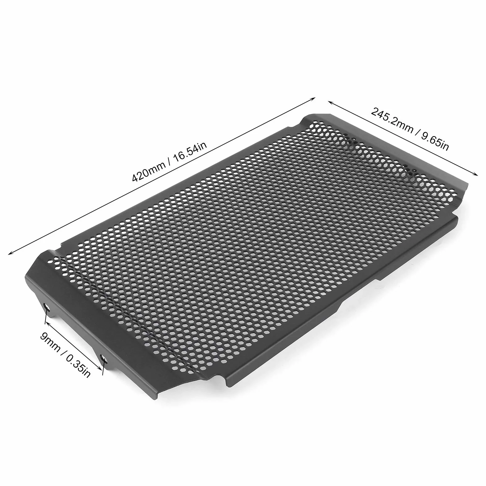 Aramox 900 osłona chłodnicy, osłona chłodnicy motocyklowej osłona osłona osłona ze stopu aluminium pasuje do XSR900 MT-09 FZ-09 900 GT czarna