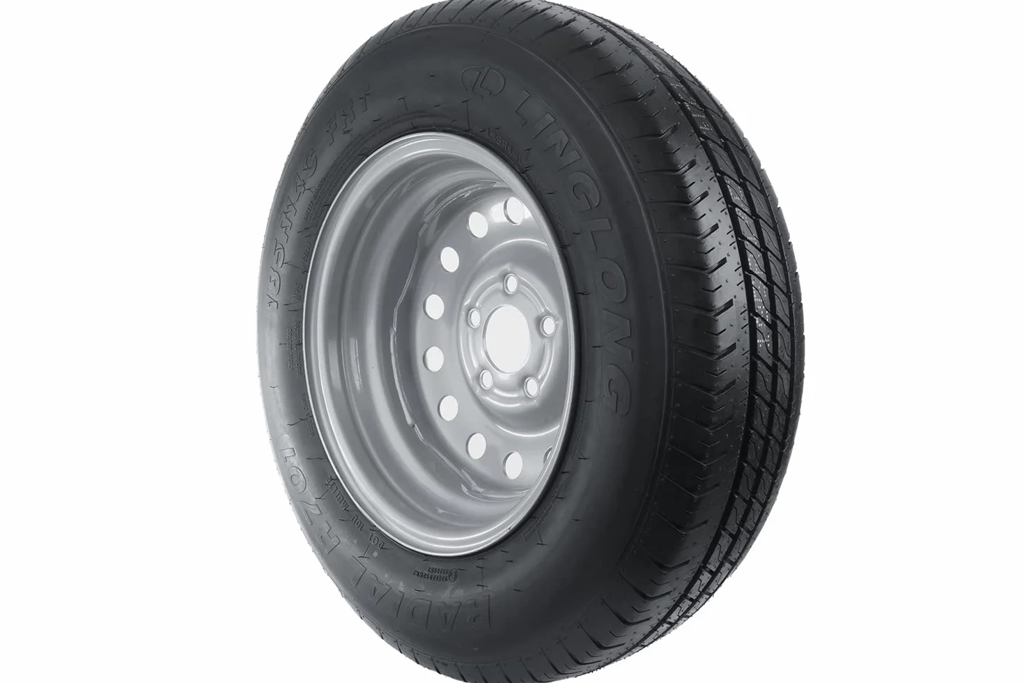 Kompletne koło do przyczepy 185/80 R14C 104/102N LINGLONG, opony z felgą 5,5Jx14 H2 5x112 ET30 UNITRAILER 14 cali wzmocnione
