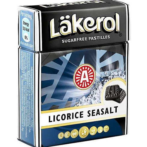 Laekerol Seasalt Licorice pastylki bez cukru 4 x 23 g