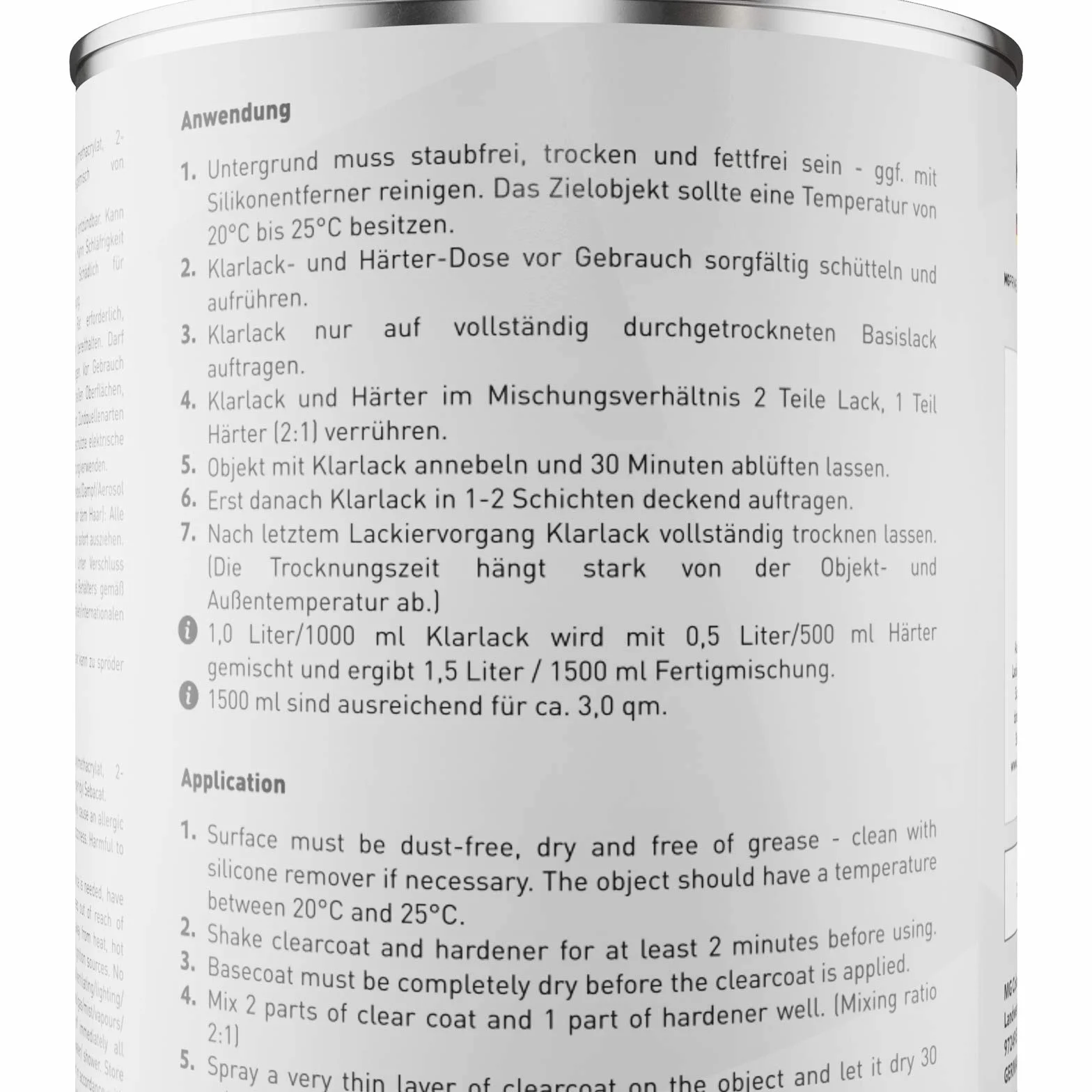 MG PRIME Lakier samochodowy Zestaw puszek dla Porsche 3C5 / K7 Violettchromaflair Perleffekt/Violet Chrome Flair Pearl Lakier bazowy 2K bezbarwny gotowy do natrysku 2,5L