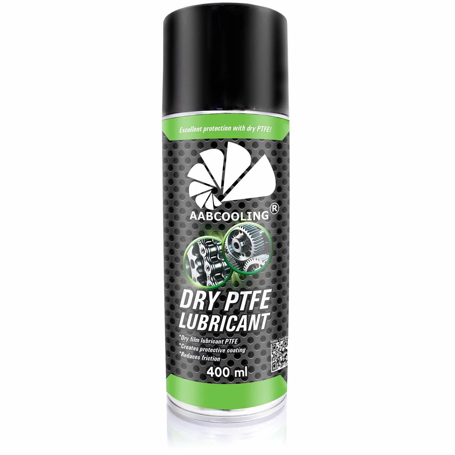 AABCOOLING Dry PTFE Lubricant 400 ml, suchy smar teflonowy w Spreju do motocykli, łańcucha, łożysk, linek i przegubów – zmniejsza tarcie, chroni przed korozją