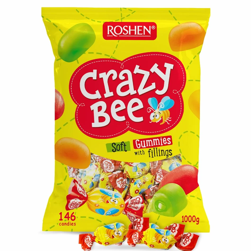 ROSHEN Cukierki Crazy Bee owocowe galaretki 1kg