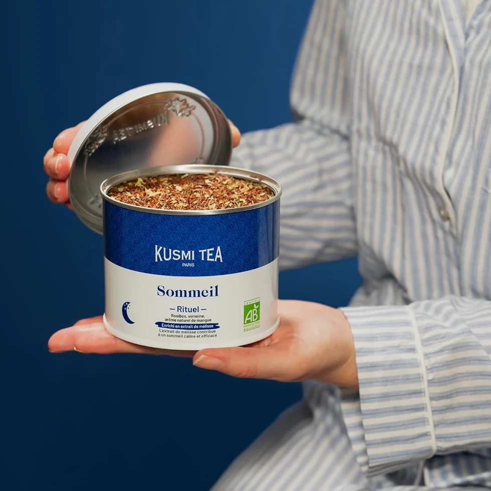 Kusmi Tea Rituel Sommeil Bio Relaksujący organiczny napar z mango, rooibos, melisy i werbeny 100 g