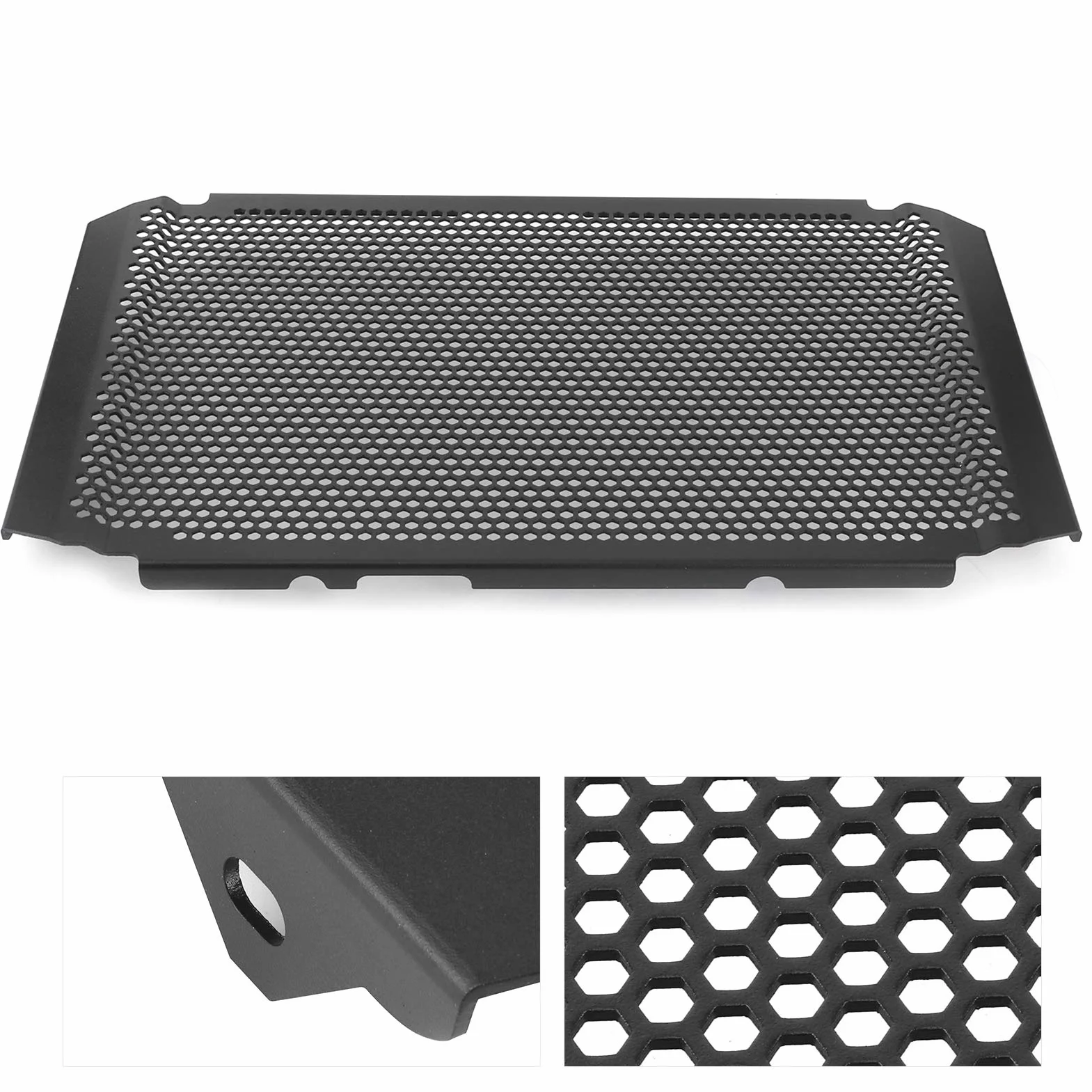 Aramox 900 osłona chłodnicy, osłona chłodnicy motocyklowej osłona osłona osłona ze stopu aluminium pasuje do XSR900 MT-09 FZ-09 900 GT czarna