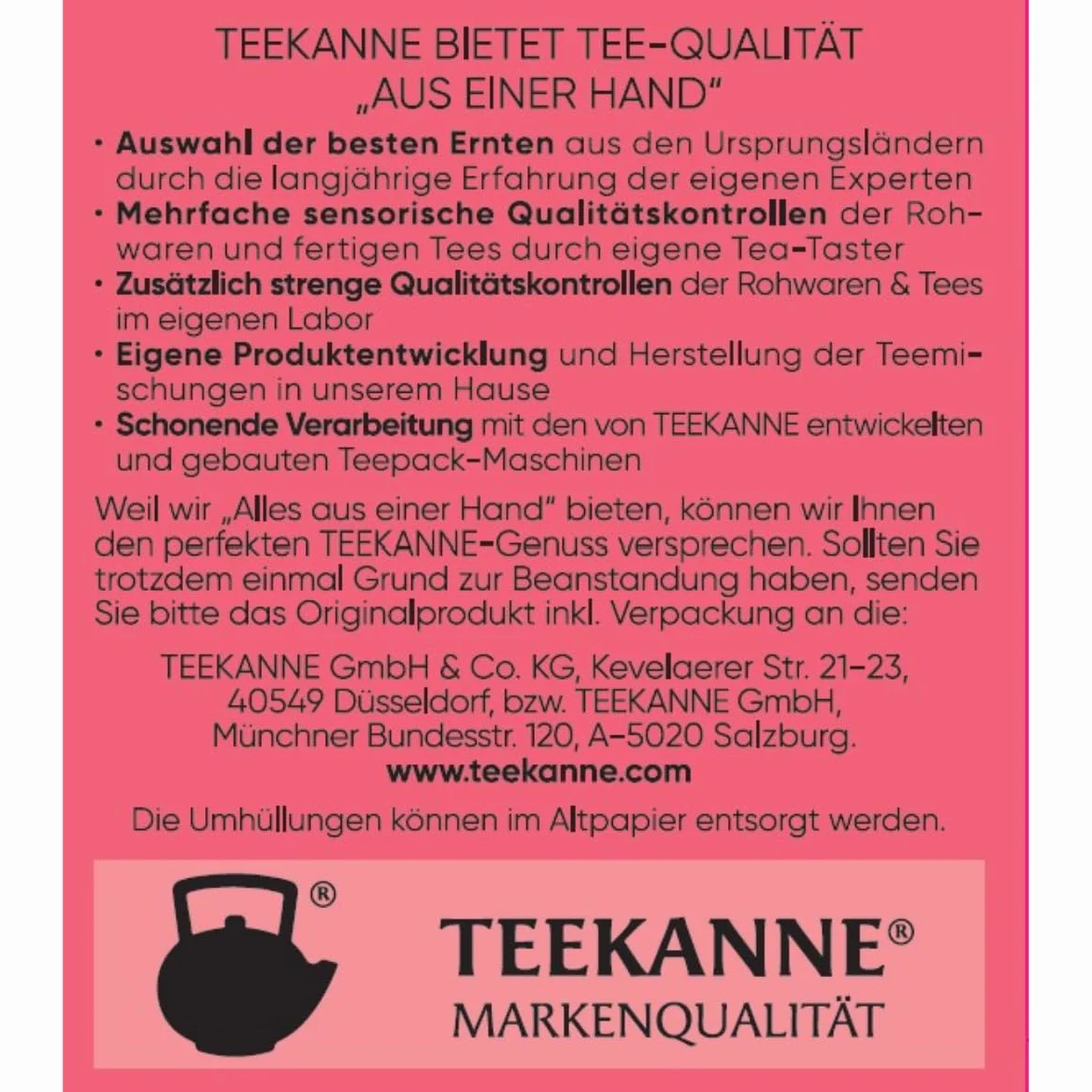 Teekanne Premium Fruit Selection, 5 sztuk (5 x 20 torebek herbaty), 5 x 60 g