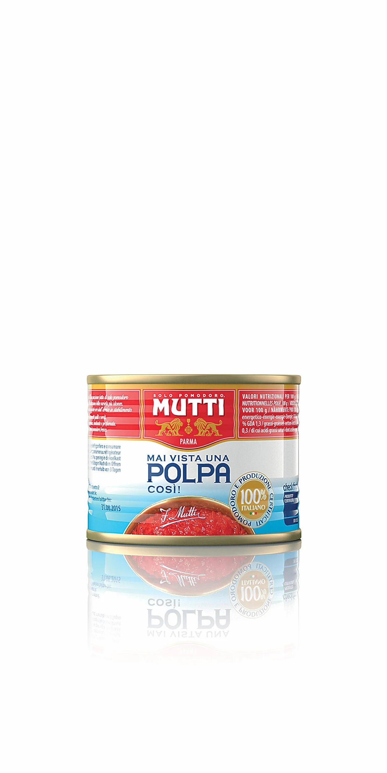Mutti pulpa 210 g mała puszka na rynek włoski pomidory blendowane włoskie