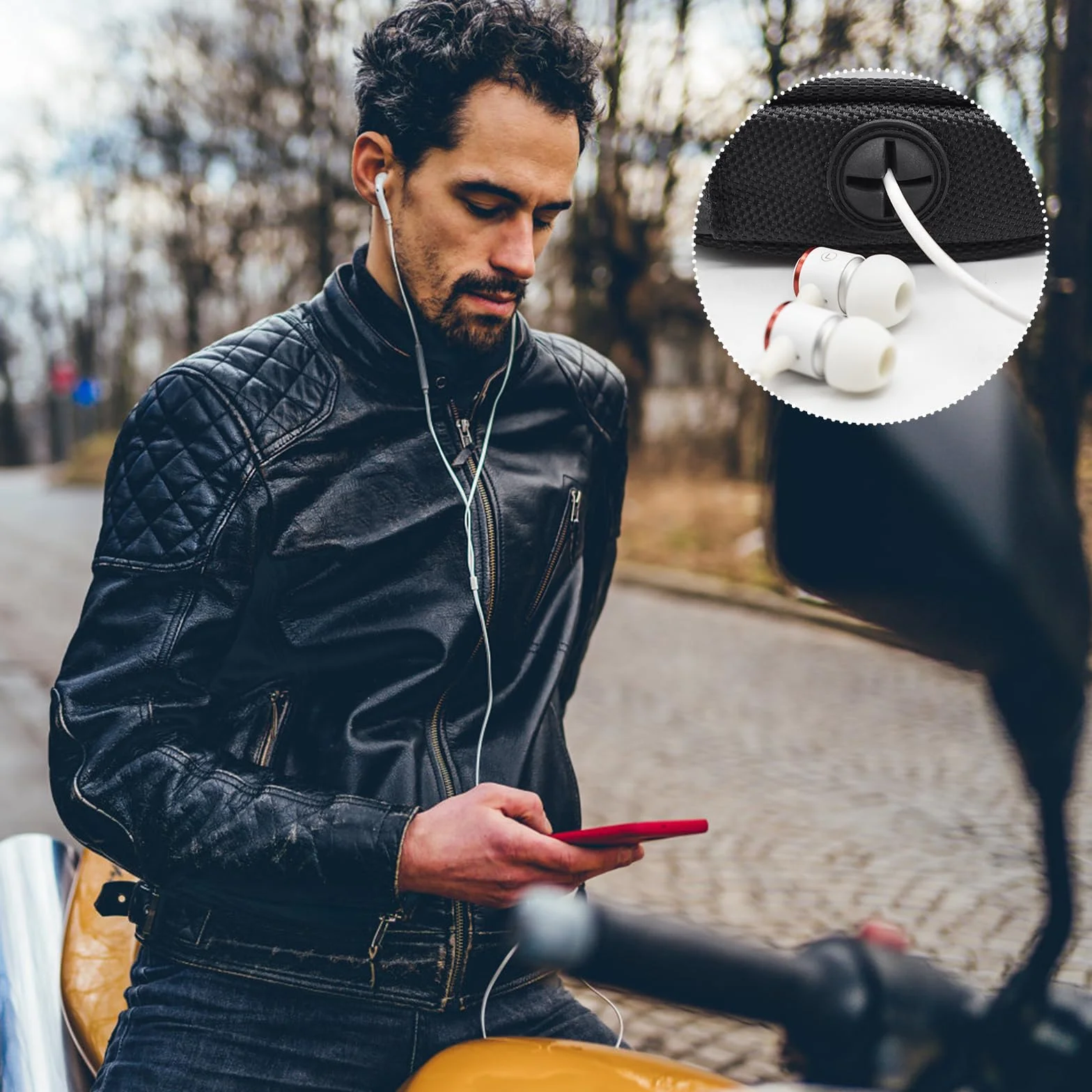 Uniwersalna torba na zbiornik dla motocykla z magnetycznym uchwytem dla telefonu i przezroczystym okienkiem