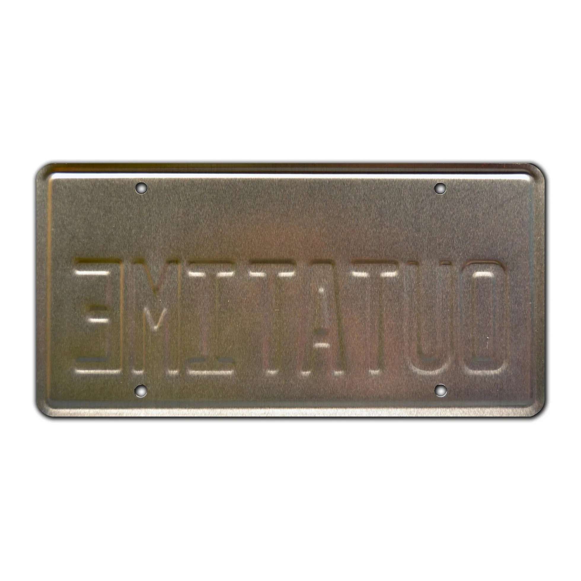 Celebrity Machines Back to The Future | Delorean | Outatime | Metal Stamped Vanity Prop License Plate