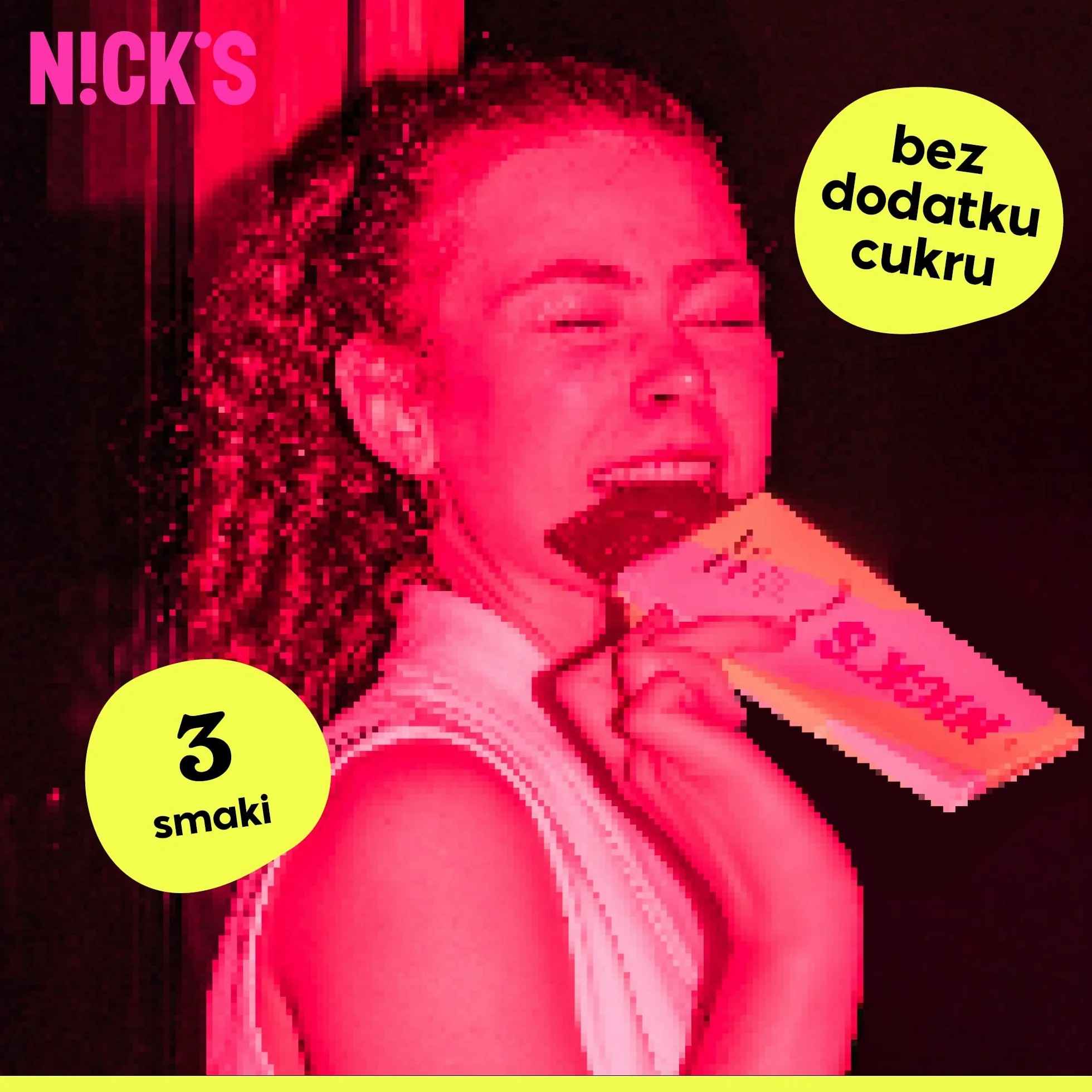 NICKS Mieszanka bloków czekolady, bloki czekolady keto bez dodatku cukru, bezglutenowe, Niskowęglowodanowe, bez oleju palmowego (3x75g)