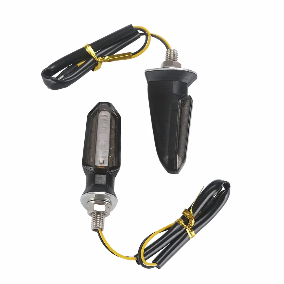 Baceyong Motocyklowe kierunkowskazy do skutera, 2 sztuki, super jasne, kompatybilne z Honda Suzuki Kawasaki Yamaha Smomo, 2 szt
