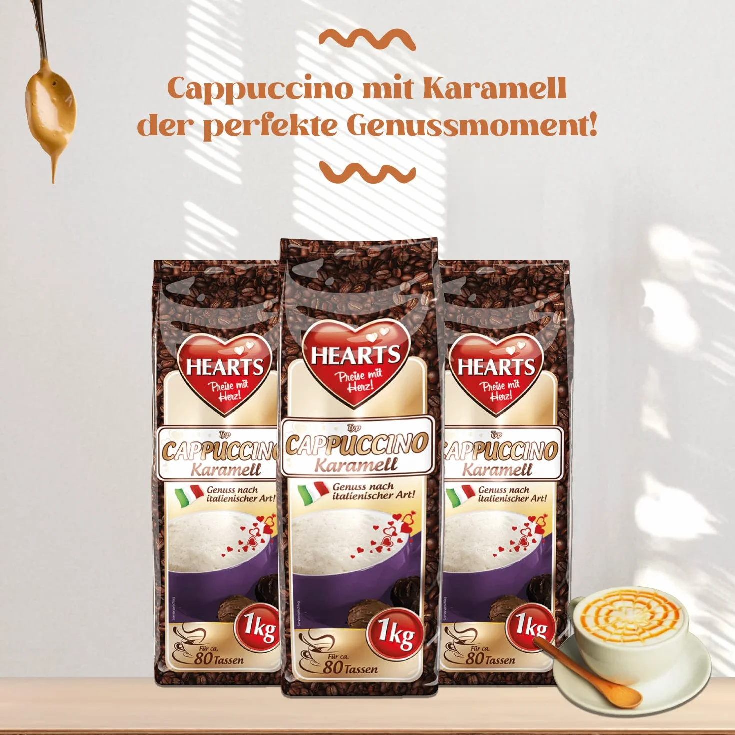 Cappuccino karmel serca 1 kg