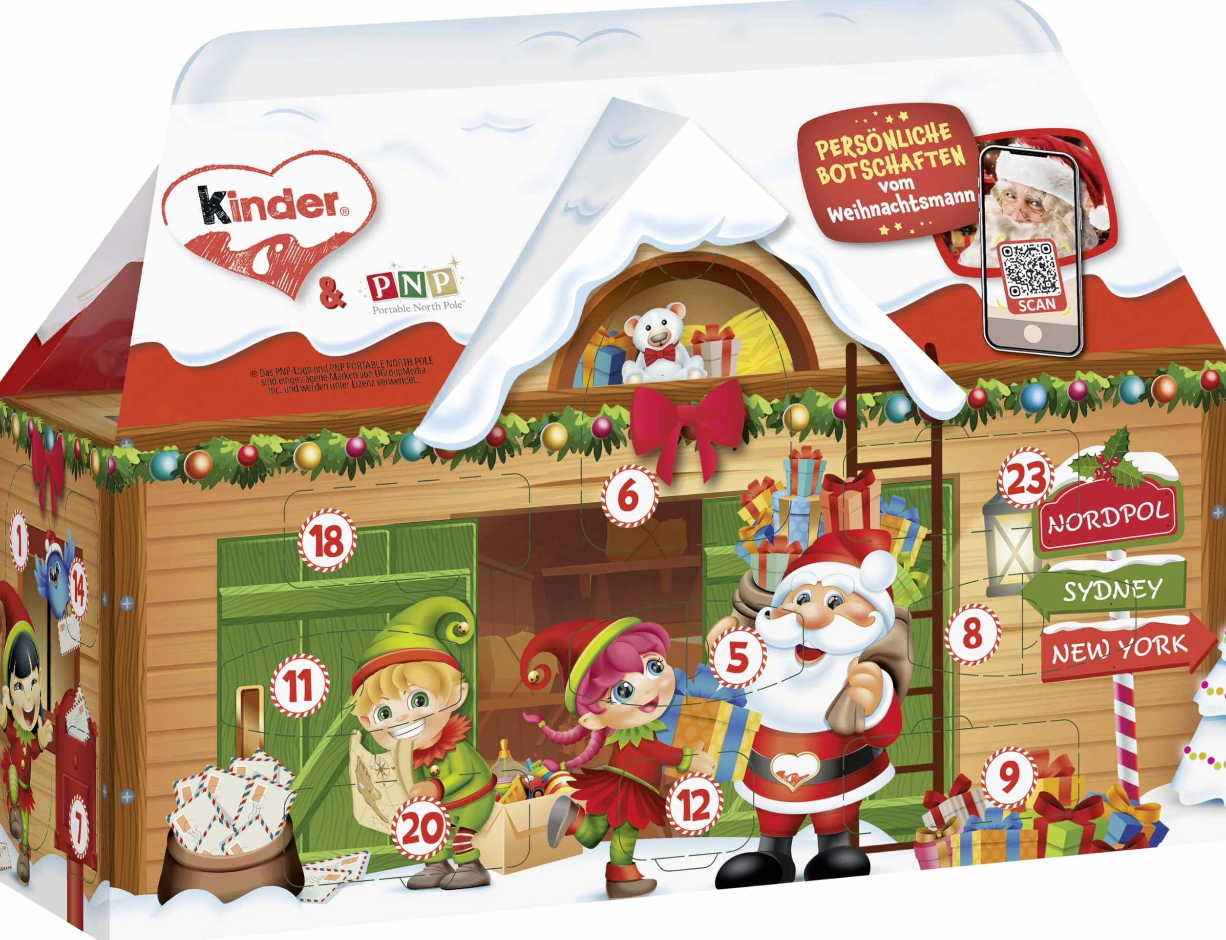 KINDER MIX 3190 Domowy kalendarz adwentowy 3D 234 g