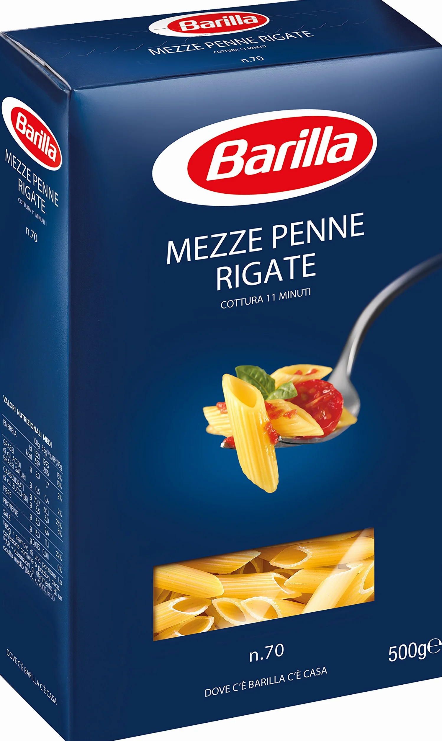 Makaron Mezze Penne Rigate n.70 500g - Barilla
