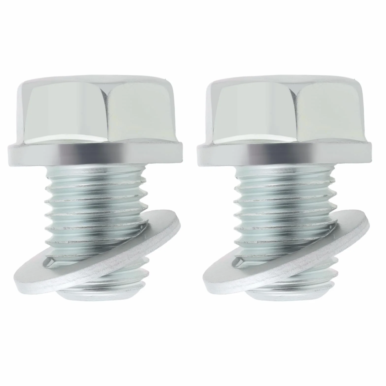 2 zestaw śrub do miski olejowej motocyklowej M12 x 1,5 z podkładką, korek spustowy oleju 92800-12000, 90407-259-000 kompatybilny z Honda CBF600 CBF1000 CBR125 CBR250 CBR600F