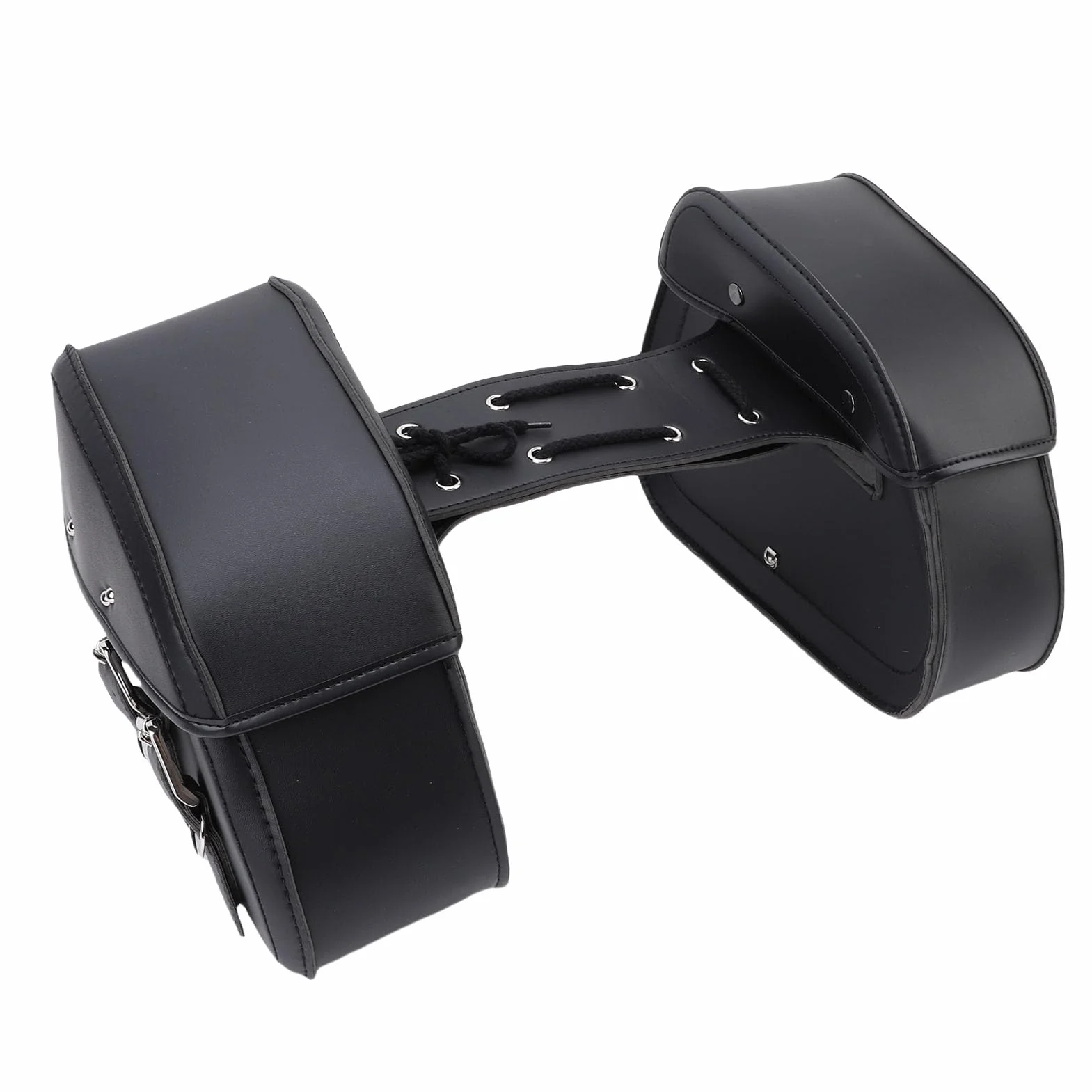Yosoo Health Gear Boczne Torby Motocyklowe ze Skóry PU 16L Uniwersalne Sakwy Motocyklowe Wodoodporne Regulowane Mocowanie Liny na Niezbędne Rzeczy Z wewnętrzną kieszenią Z Siateczki Zachowującą
