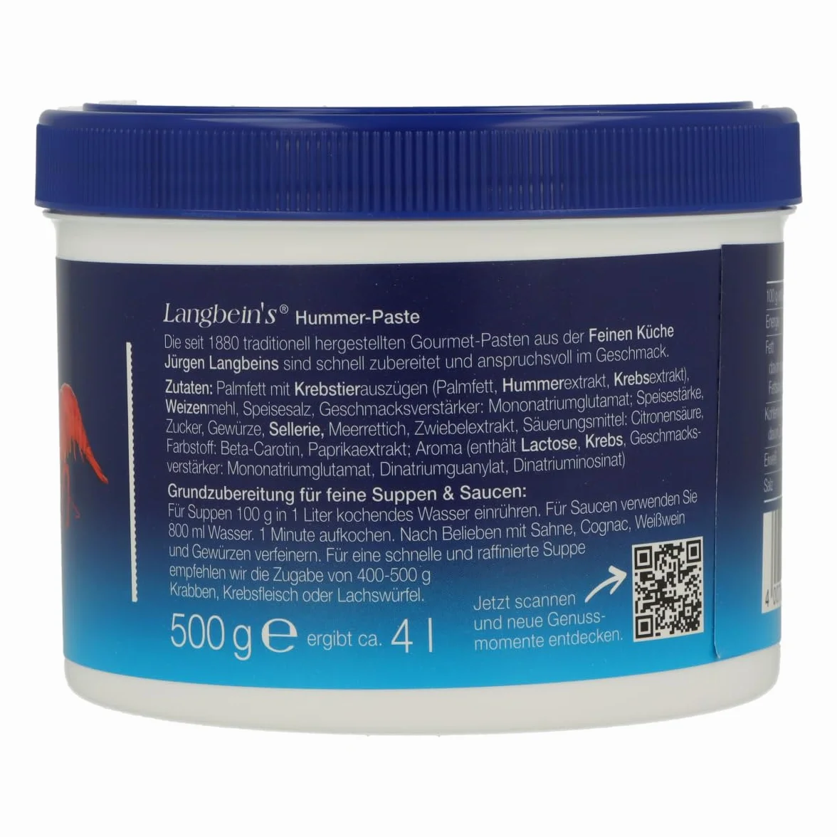 Jürgen Langbein Gourmet Hummer pasta do zup i sosów 500 g
