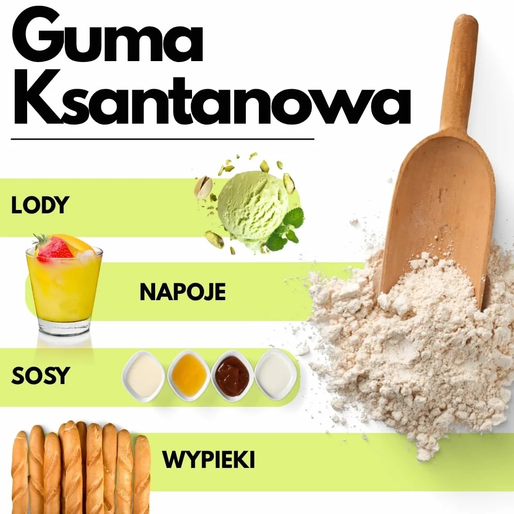 Guma ksantanowa 500 g – stabilizator, środek wiążący, zagęszczający, bez glutenu