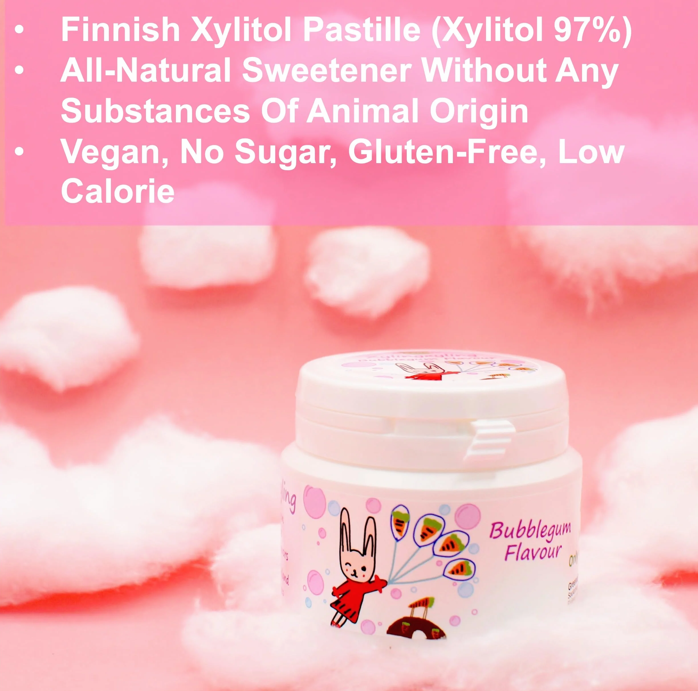 Fińska pigułka ksylitolowa Xylingxyling 90 g 160 szt. bez cukru bez glutenu wegańska