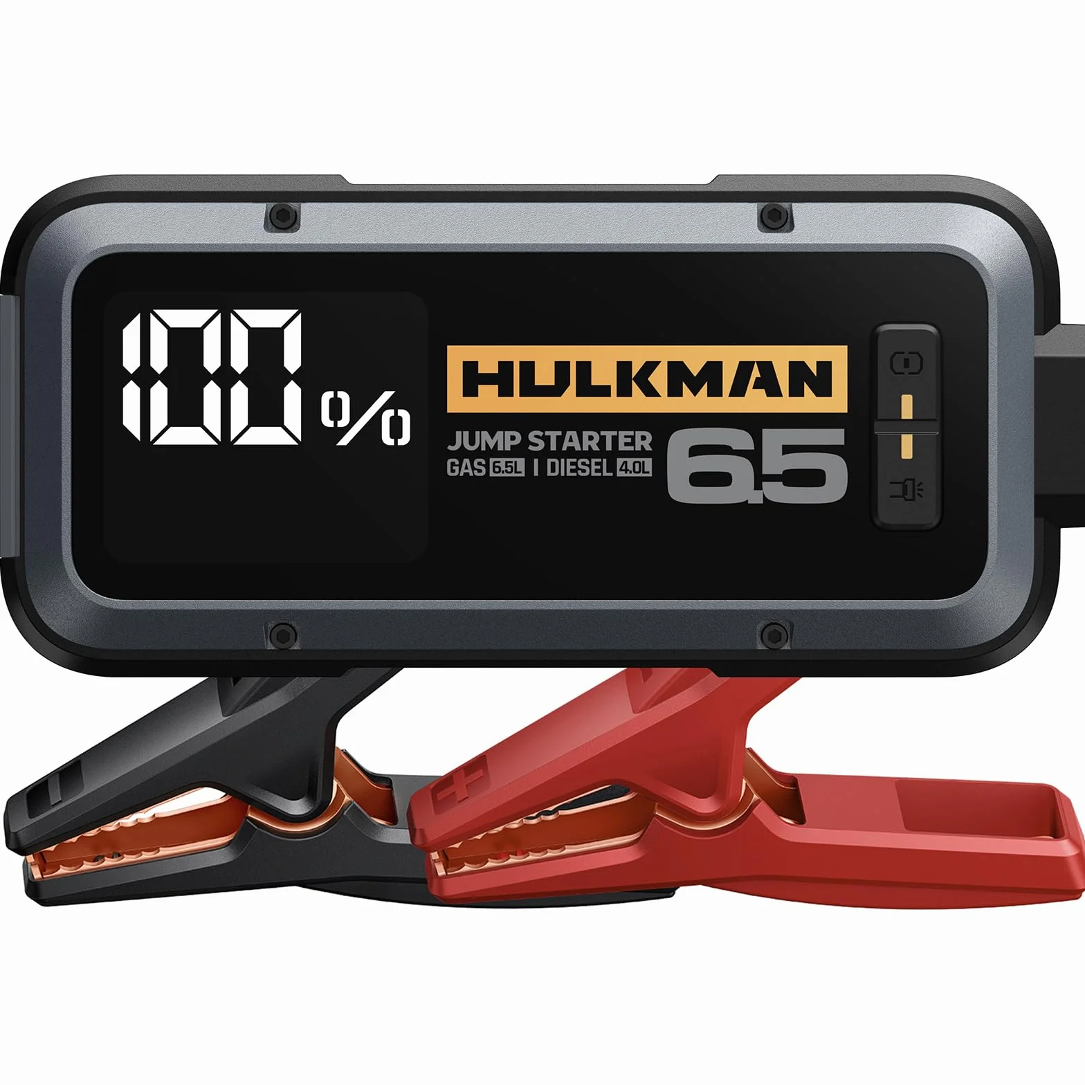 HULKMAN Alpha 65 Booster akumulator 1200 A do 6,5 l benzyny i oleju napędowego 4 l z LED wyświetlaczem 12 V